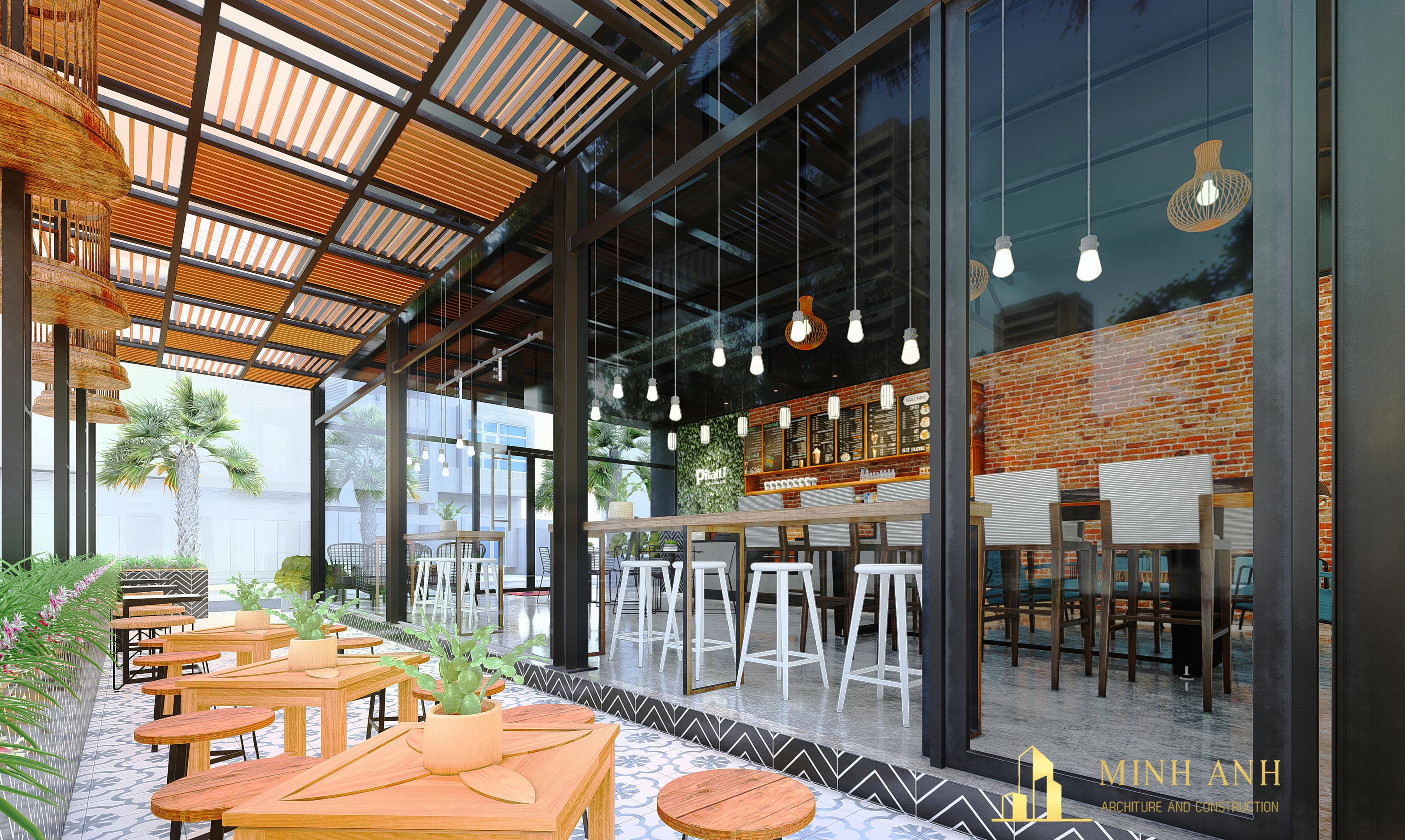 Thiết kế nội thất Cafe tại Hồ Chí Minh Pitatti Cafe & Milk Tea 1581062899 5