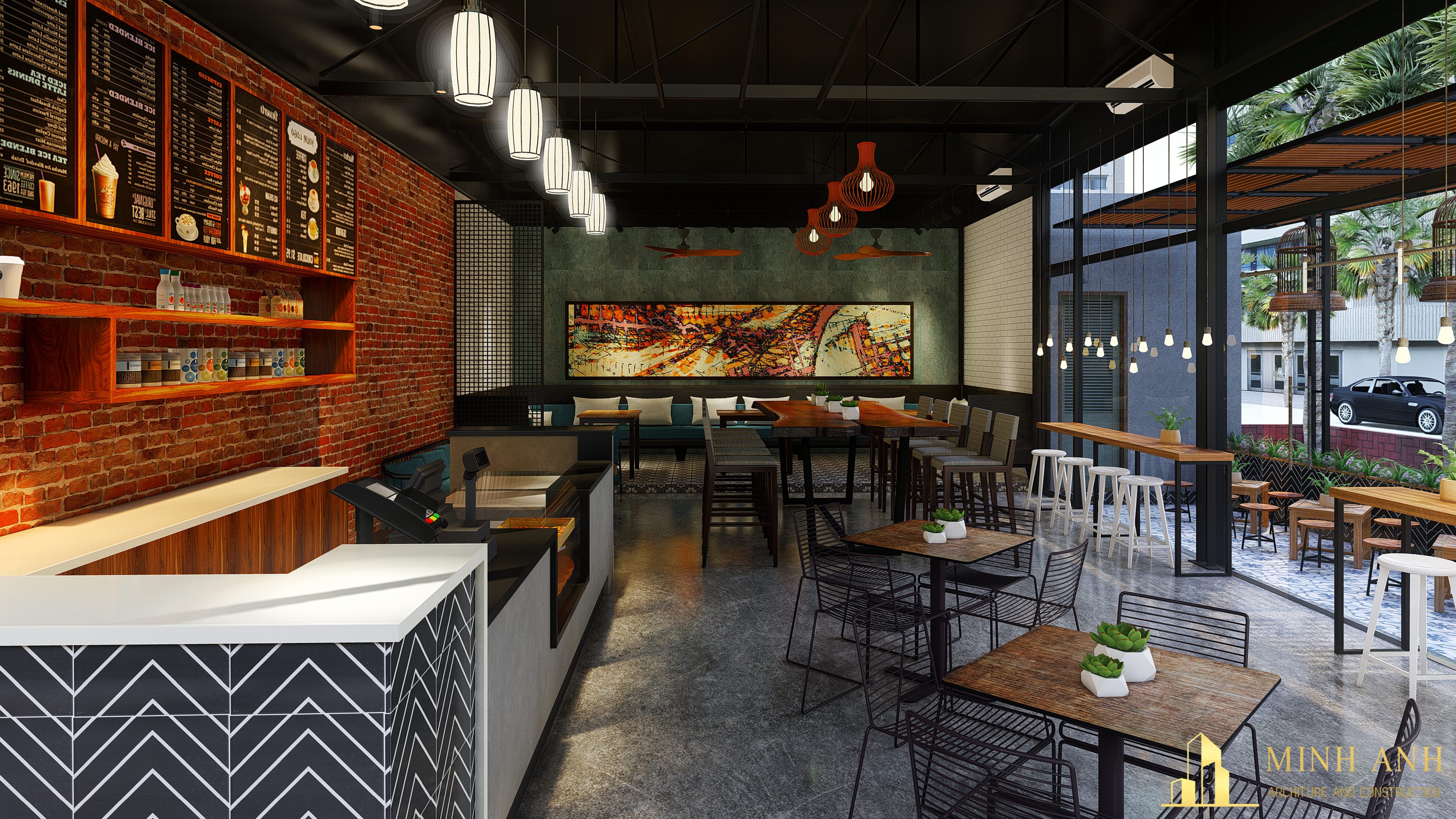 Thiết kế nội thất Cafe tại Hồ Chí Minh Pitatti Cafe & Milk Tea 1581062919 8