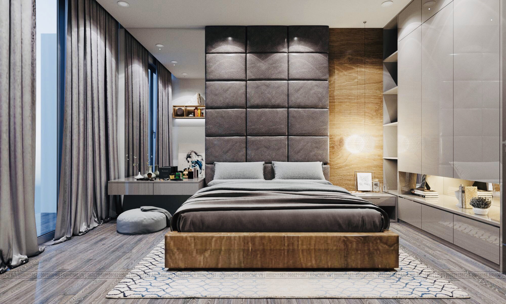 Thiết kế nội thất Chung Cư tại Hà Nội Bản hòa ca của sắc màu trong Thiết kế nội thất căn hộ E2.12 The Emerald CT8 Mỹ Đình 1581156570 2