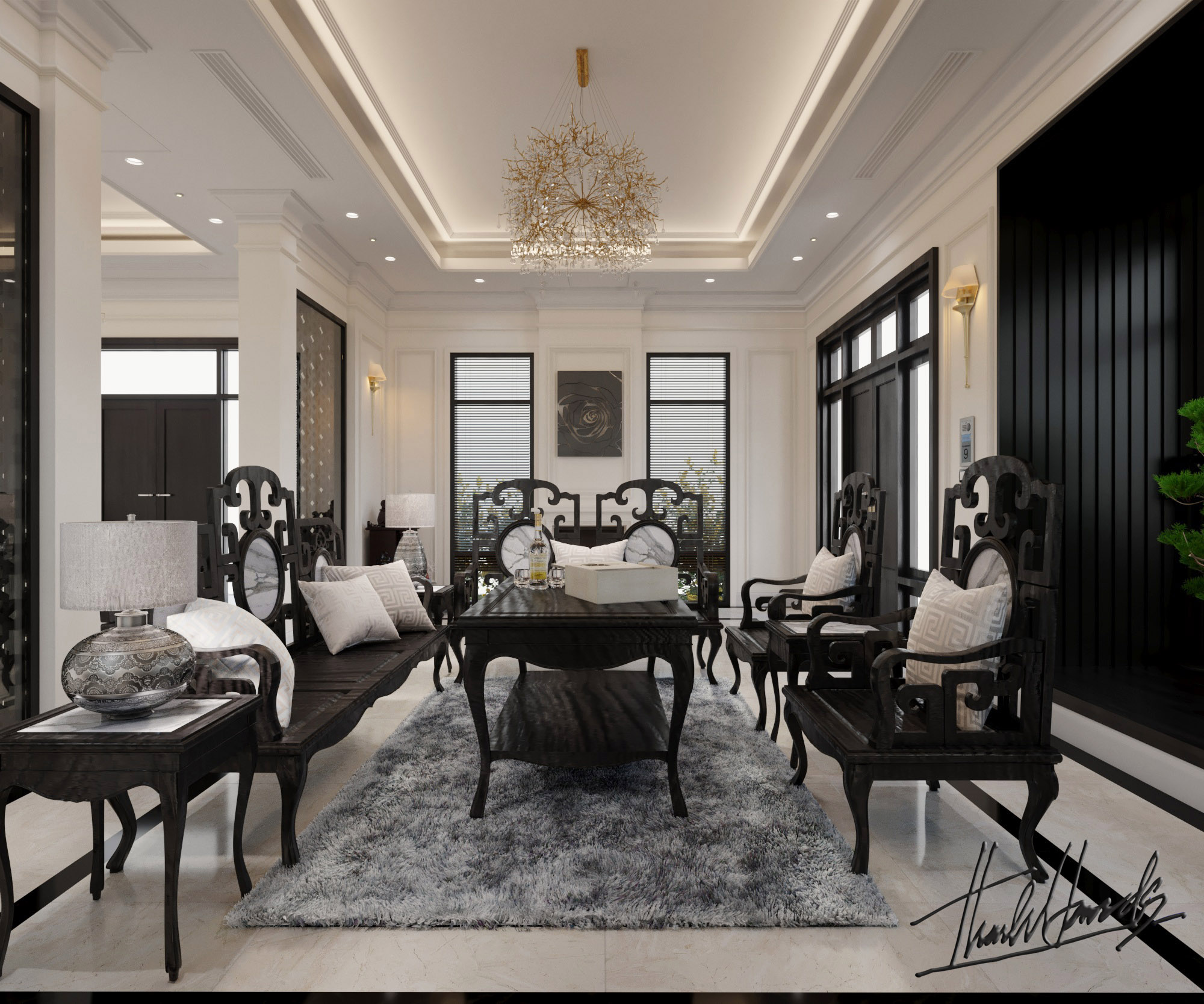 Thiết kế nội thất Biệt Thự tại Hải Phòng BIỆT THỰ MONACO - VINHOMES HP 1581395882 3