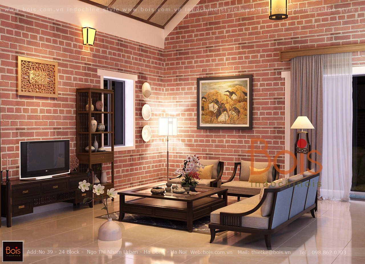 Thiết kế nội thất Nhà tại Phú Thọ Thiết kế nội thất nhà vườn không gian xanh sang trọng và gần gũi 1582274064 3