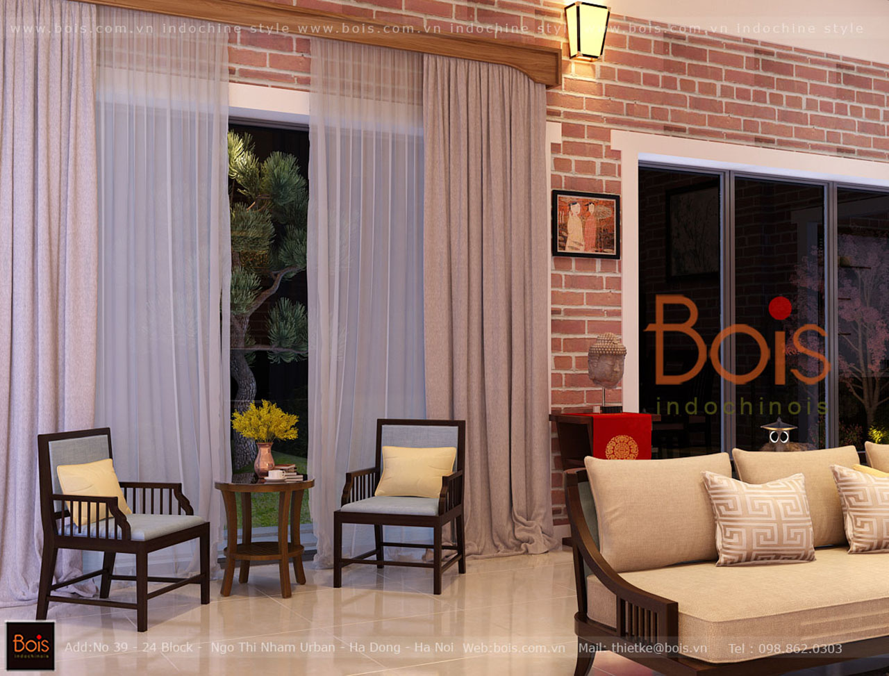 Thiết kế nội thất Nhà tại Phú Thọ Thiết kế nội thất nhà vườn không gian xanh sang trọng và gần gũi 1582274064 6