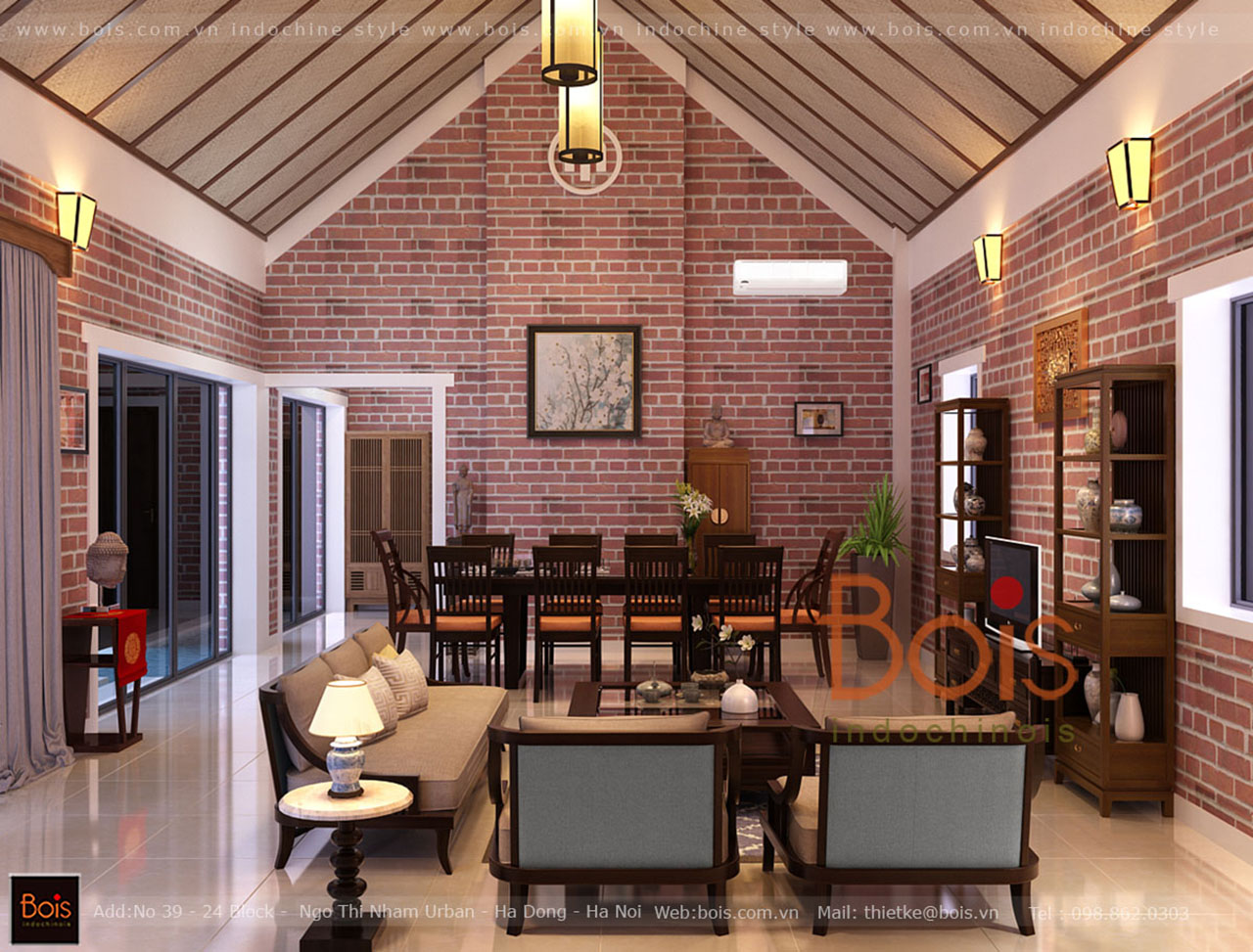 Thiết kế nội thất Nhà tại Phú Thọ Thiết kế nội thất nhà vườn không gian xanh sang trọng và gần gũi 1582274064 7