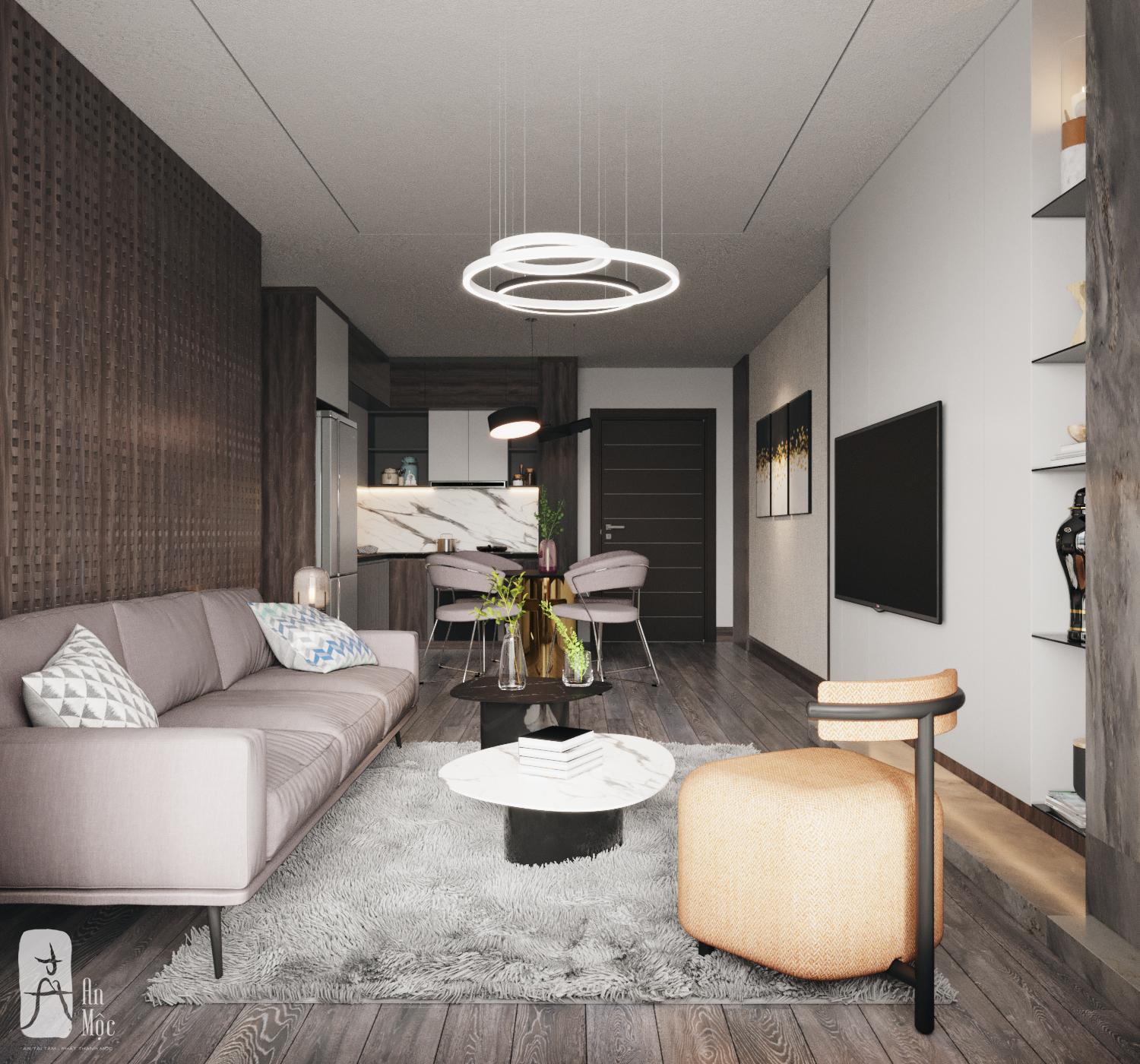 Thiết kế nội thất Chung Cư tại Hà Nội DỰ ÁN CHUNG CƯ HDI-TÂY HỒ-CĂN HỘ 03 1582448771 9