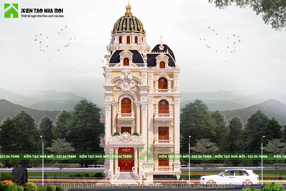 Thiết kế Biệt Thự tại Phú Thọ ẤN TƯỢNG TRƯỚC THIẾT KẾ LÂU ĐÀI SANG  TRỌNG, ĐẲNG CẤP TẠI PHÙ NINH, PHÚ THỌ LD1936 1582522693 0