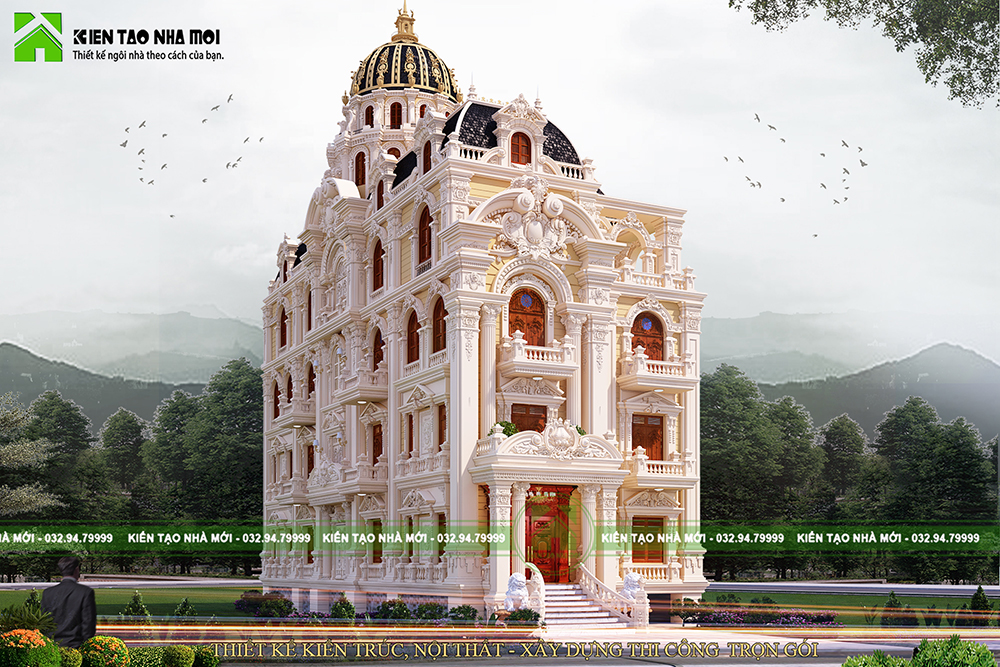 Thiết kế Biệt Thự tại Phú Thọ ẤN TƯỢNG TRƯỚC THIẾT KẾ LÂU ĐÀI SANG  TRỌNG, ĐẲNG CẤP TẠI PHÙ NINH, PHÚ THỌ LD1936 1582522693 2