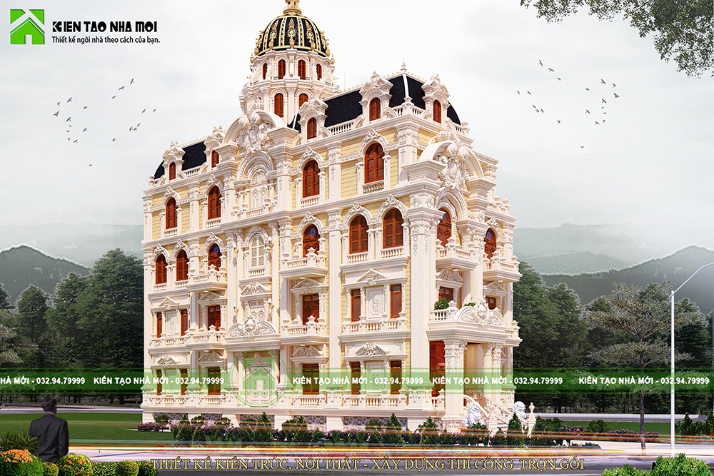 Thiết kế Biệt Thự tại Phú Thọ ẤN TƯỢNG TRƯỚC THIẾT KẾ LÂU ĐÀI SANG  TRỌNG, ĐẲNG CẤP TẠI PHÙ NINH, PHÚ THỌ LD1936 1582522693 5