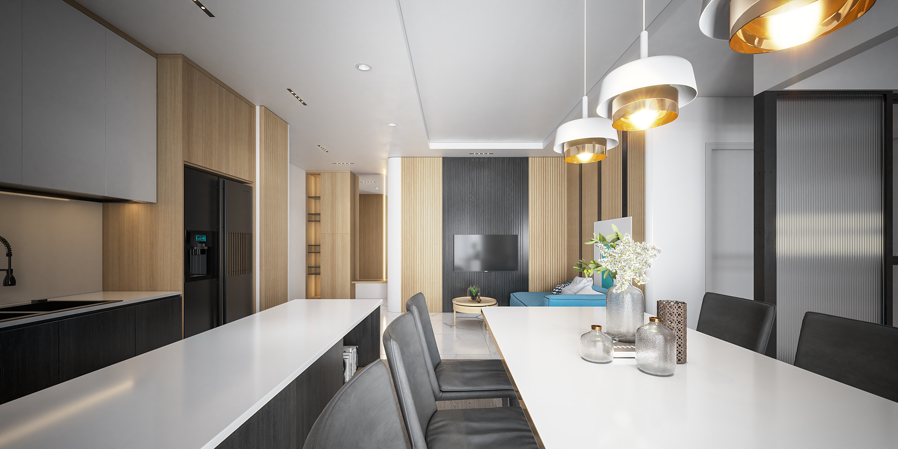 Thiết kế nội thất Chung Cư tại Hồ Chí Minh KDC CITYLAND 1583226499 0