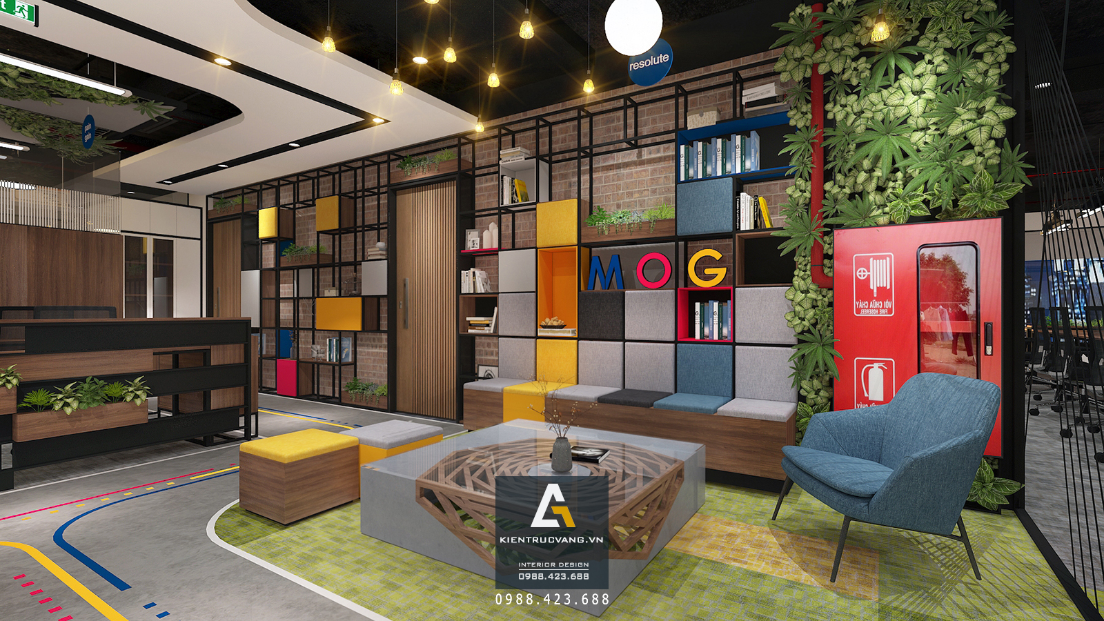 Thiết kế nội thất Văn Phòng tại Hà Nội Thiết kế - thi công nội thất văn phòng MOG Hà Nội 1583463323 8