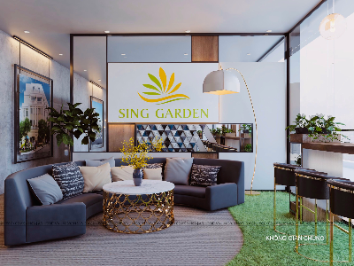 Thiết kế nội thất Văn Phòng tại Hà Nội Thiết kế Nội Thất Văn phòng Dự án Sing Garden cho công ty SingLand - Ấn tượng từ tập thể Hùng mạnh!