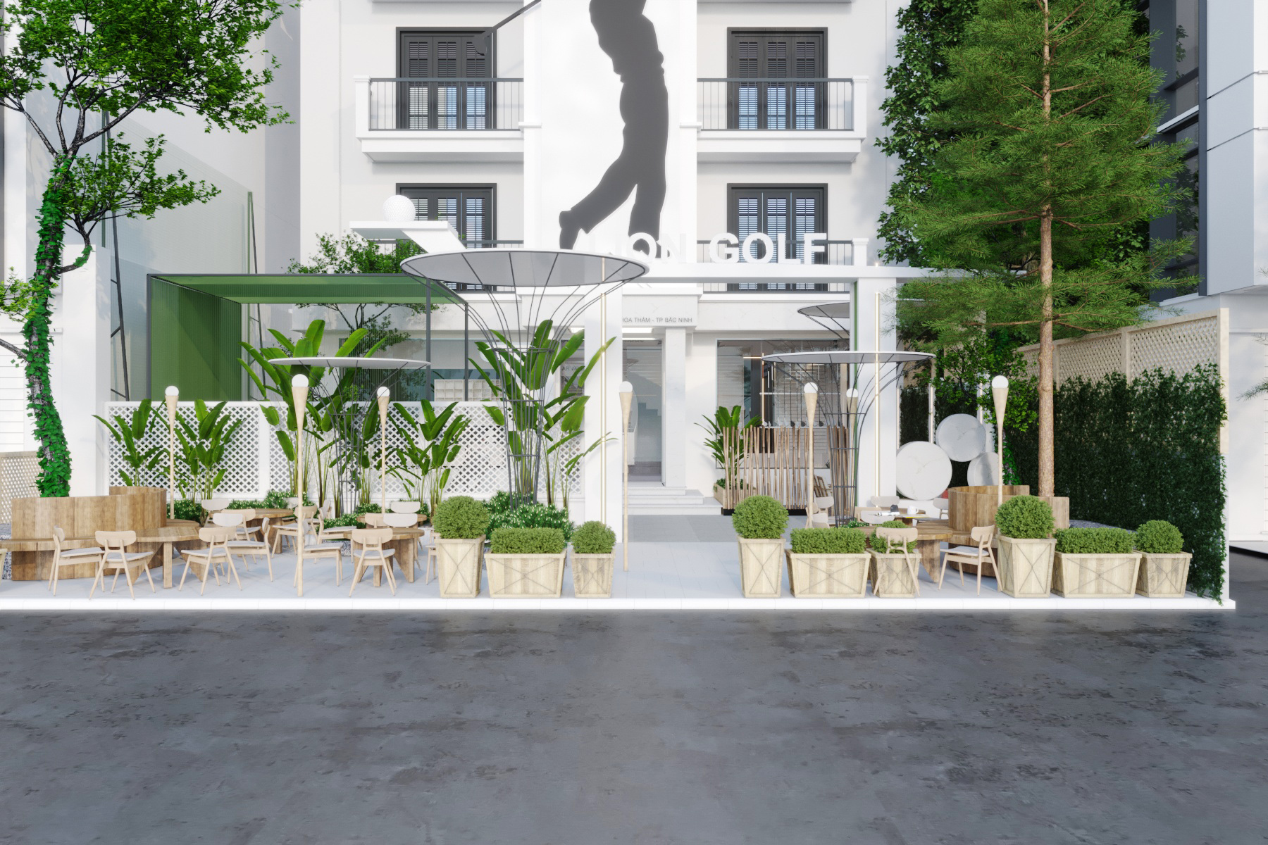 Thiết kế nội thất Cafe tại Bắc Ninh CAFFE LION GOLF 1584064948 15