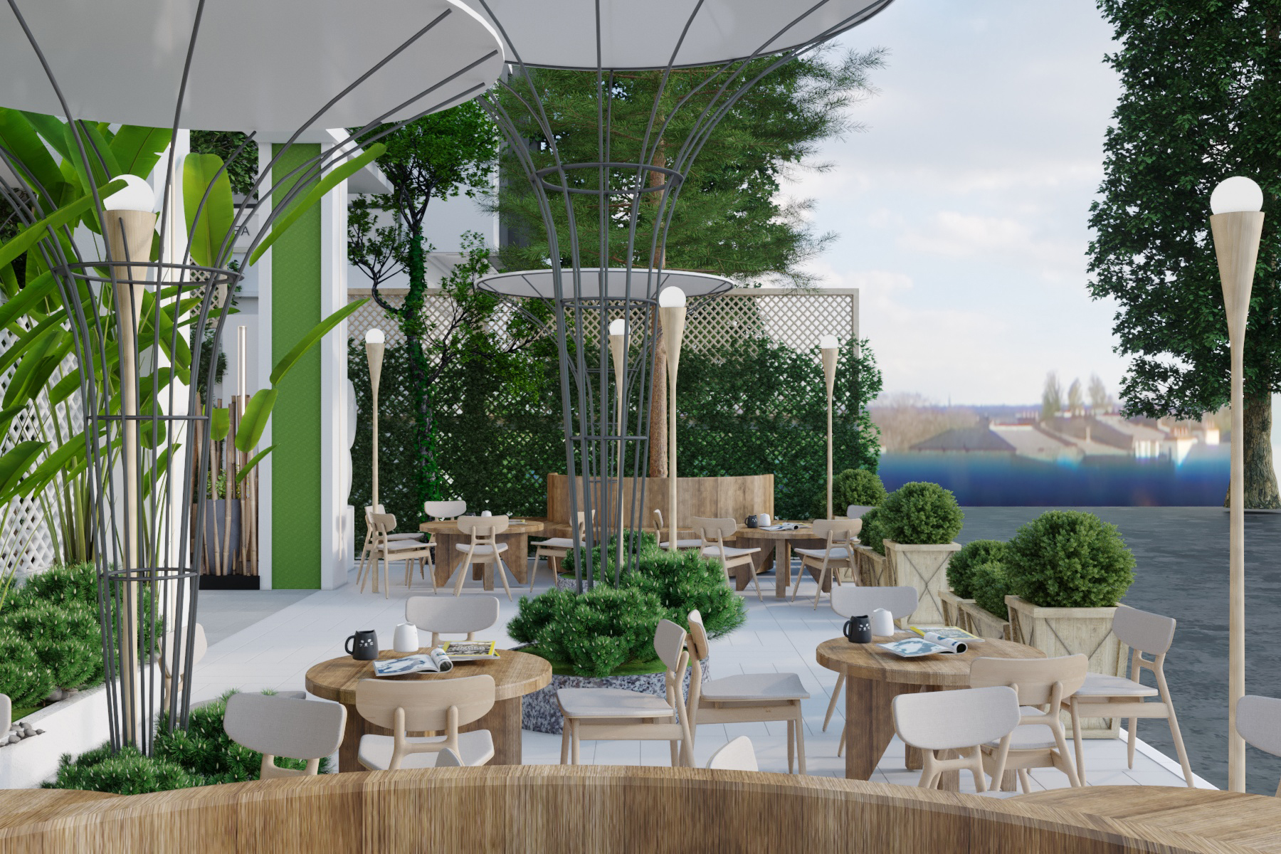 Thiết kế nội thất Cafe tại Bắc Ninh CAFFE LION GOLF 1584064948 8