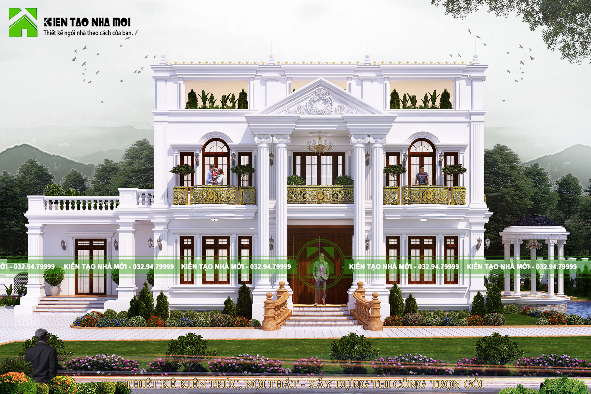 Thiết kế Biệt Thự tại Nghệ An THÔNG TIN CHUNG THIẾT KẾ DINH THỰ ẤN TƯỢNG TẠI NGHỆ AN SANG TRỌNG,  ĐẲNG CẤP LD1837 1584088095 3