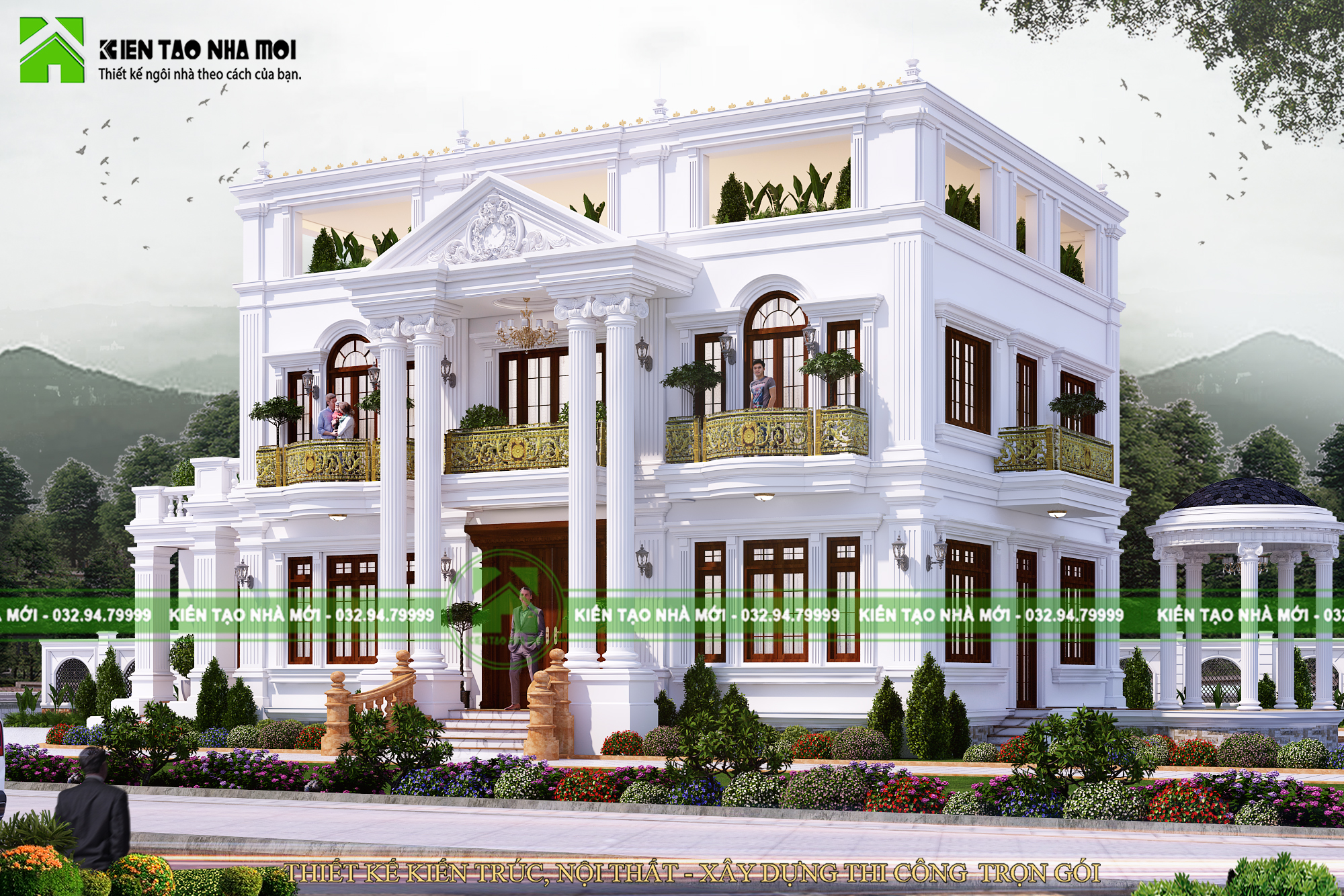 Thiết kế Biệt Thự tại Nghệ An THÔNG TIN CHUNG THIẾT KẾ DINH THỰ ẤN TƯỢNG TẠI NGHỆ AN SANG TRỌNG,  ĐẲNG CẤP LD1837 1584088095 5