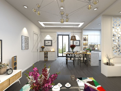 Thiết kế nội thất Chung Cư tại Hà Nội Mẫu thiết kế nội thất chung cư Seasons Avenue sang trọng