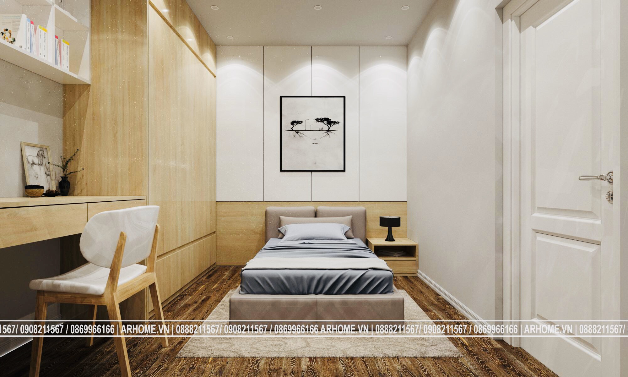 Thiết kế nội thất Chung Cư tại Hà Nội Mạnh mẽ đầy cá tính với Thiết kế nội thất căn hộ chung cư 11G2 Sunshine Garden 1585280266 4