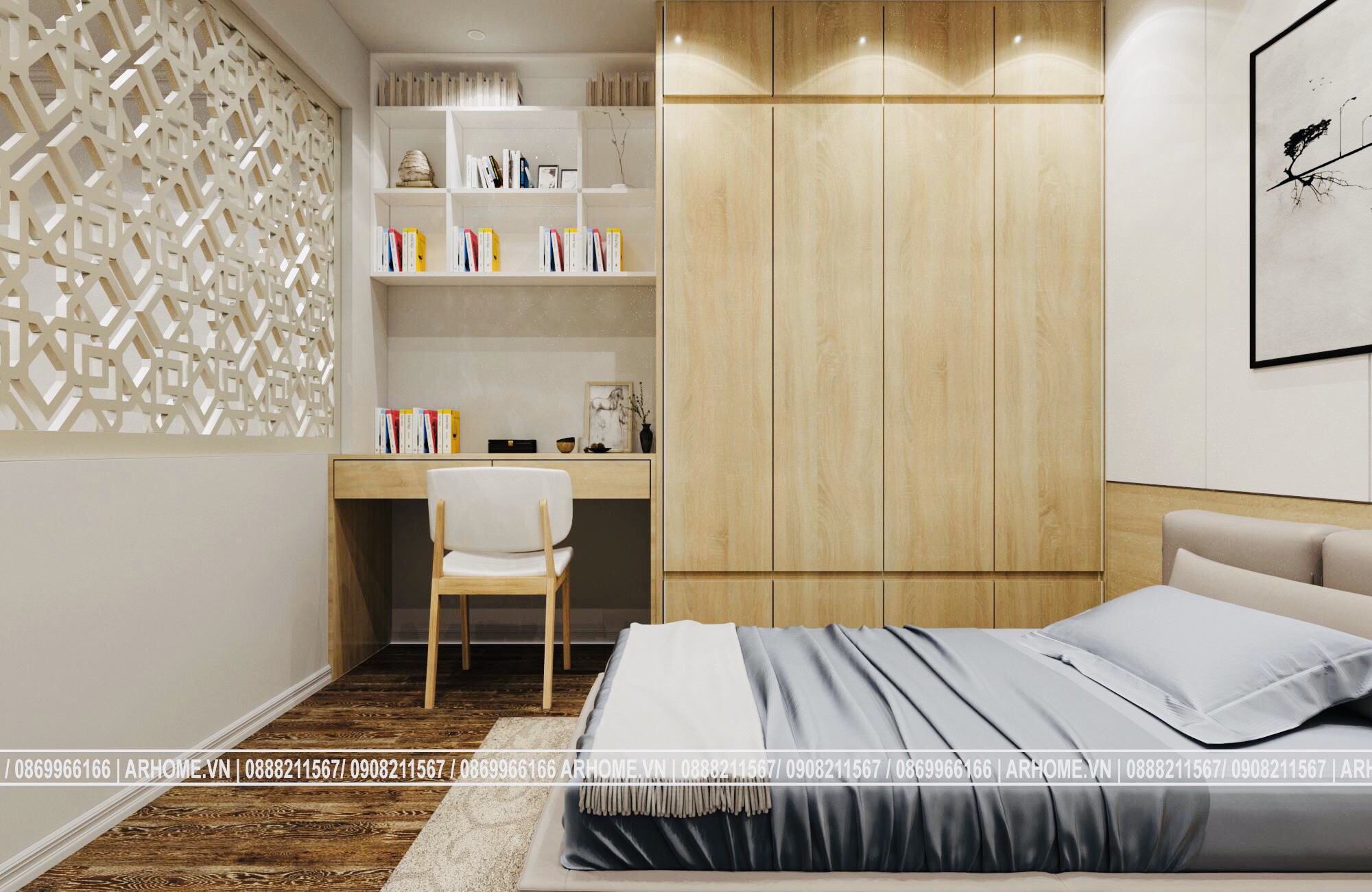 Thiết kế nội thất Chung Cư tại Hà Nội Mạnh mẽ đầy cá tính với Thiết kế nội thất căn hộ chung cư 11G2 Sunshine Garden 1585280266 5