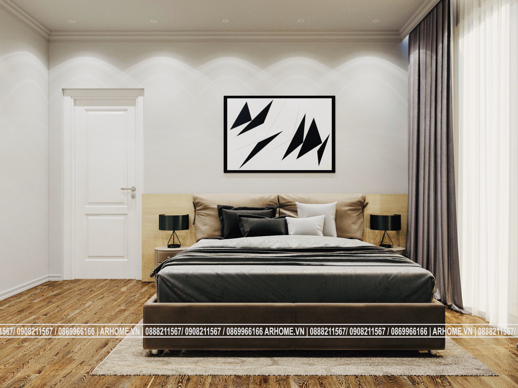 Thiết kế nội thất Chung Cư tại Hà Nội Mạnh mẽ đầy cá tính với Thiết kế nội thất căn hộ chung cư 11G2 Sunshine Garden 1585280267 6