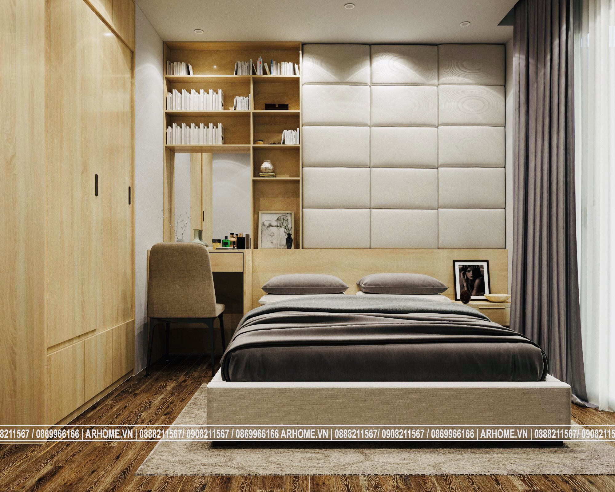 Thiết kế nội thất Chung Cư tại Hà Nội Mạnh mẽ đầy cá tính với Thiết kế nội thất căn hộ chung cư 11G2 Sunshine Garden 1585280267 8