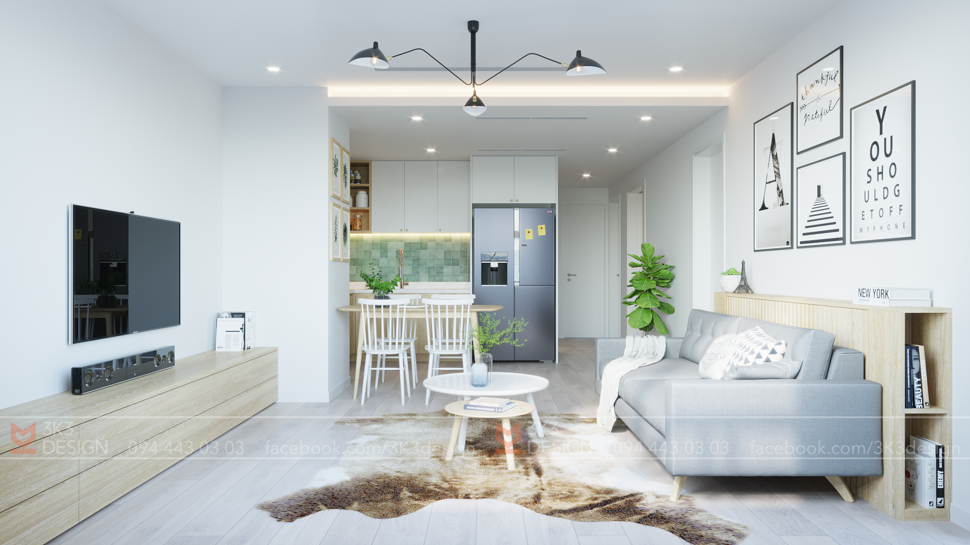 Thiết kế nội thất Chung Cư tại Hà Nội B - APARTMENT 1585495843 4