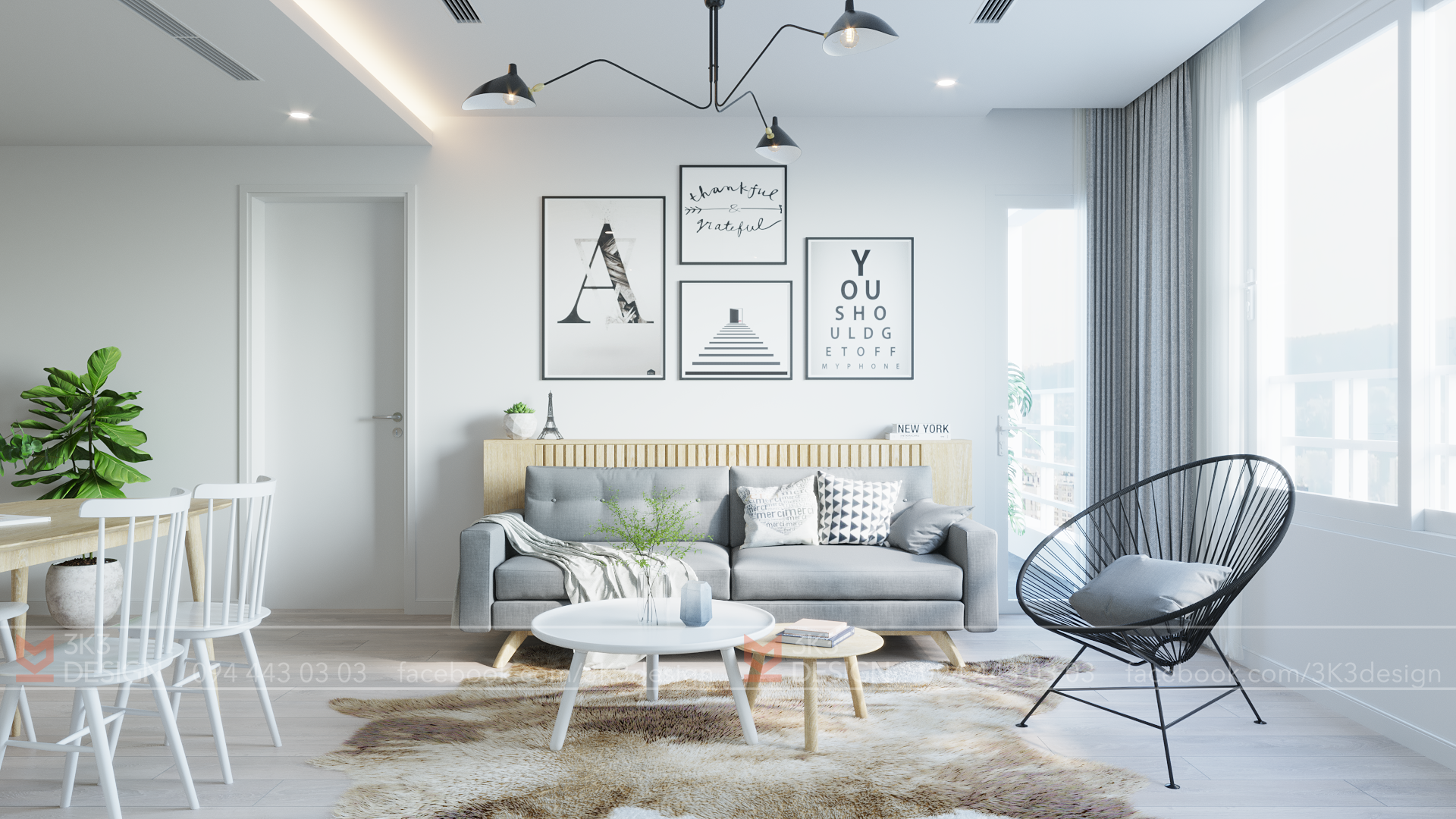 Thiết kế nội thất Chung Cư tại Hà Nội B - APARTMENT 1585495844 5