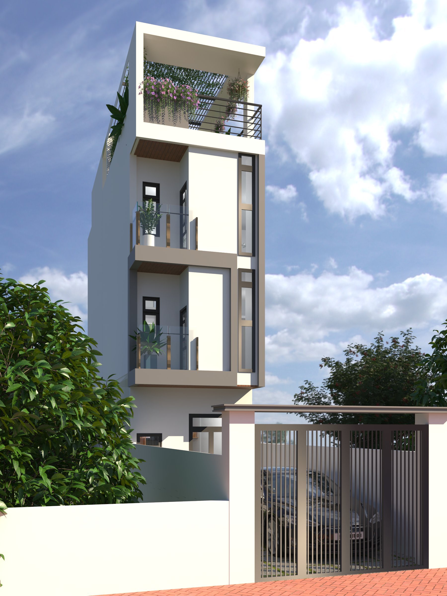 Thiết kế nội thất Nhà Mặt Phố tại Bình Dương Nhà ở riêng lẻ 1586098430 0