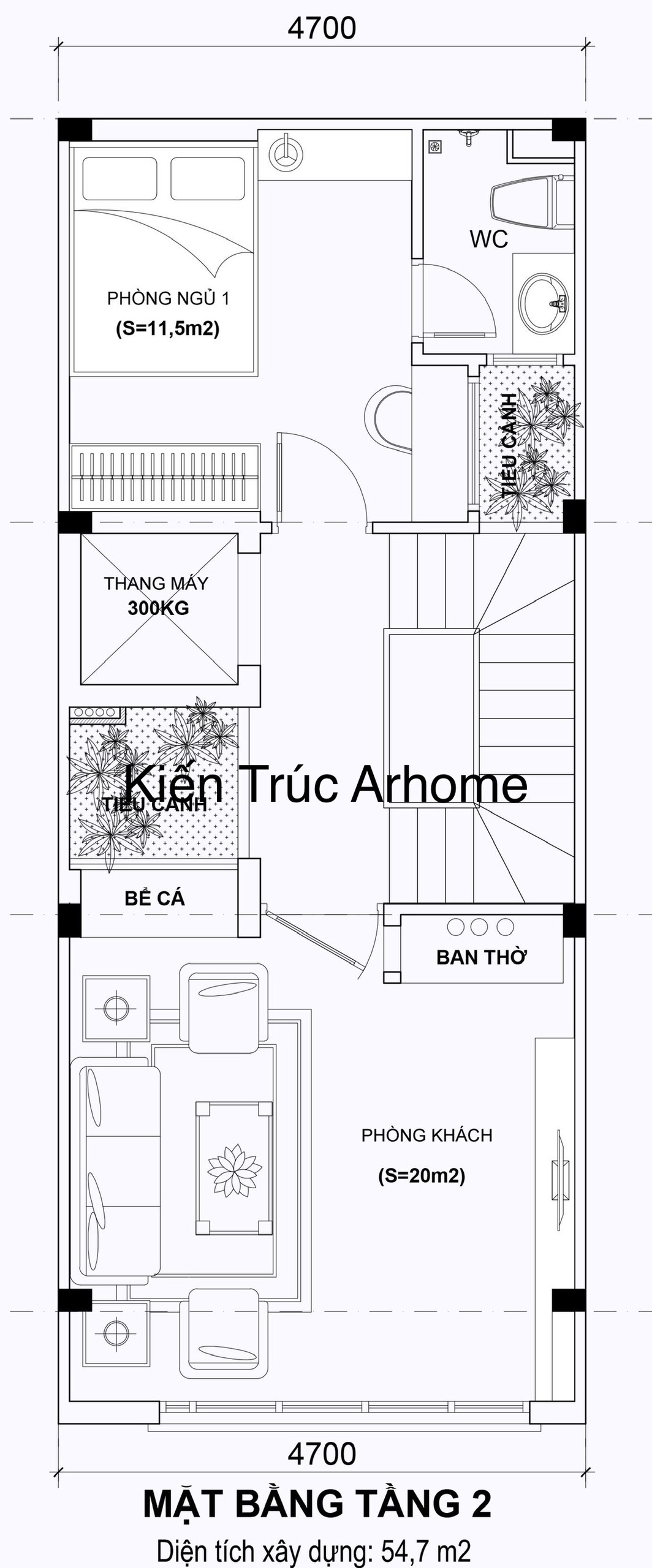 Thiết kế Nhà Mặt Phố tại Hà Nội Thiết kế Nhà phố hiện đại 4 tầng 50m2 của Anh Tuấn ở Hà Đông 1586229951 4