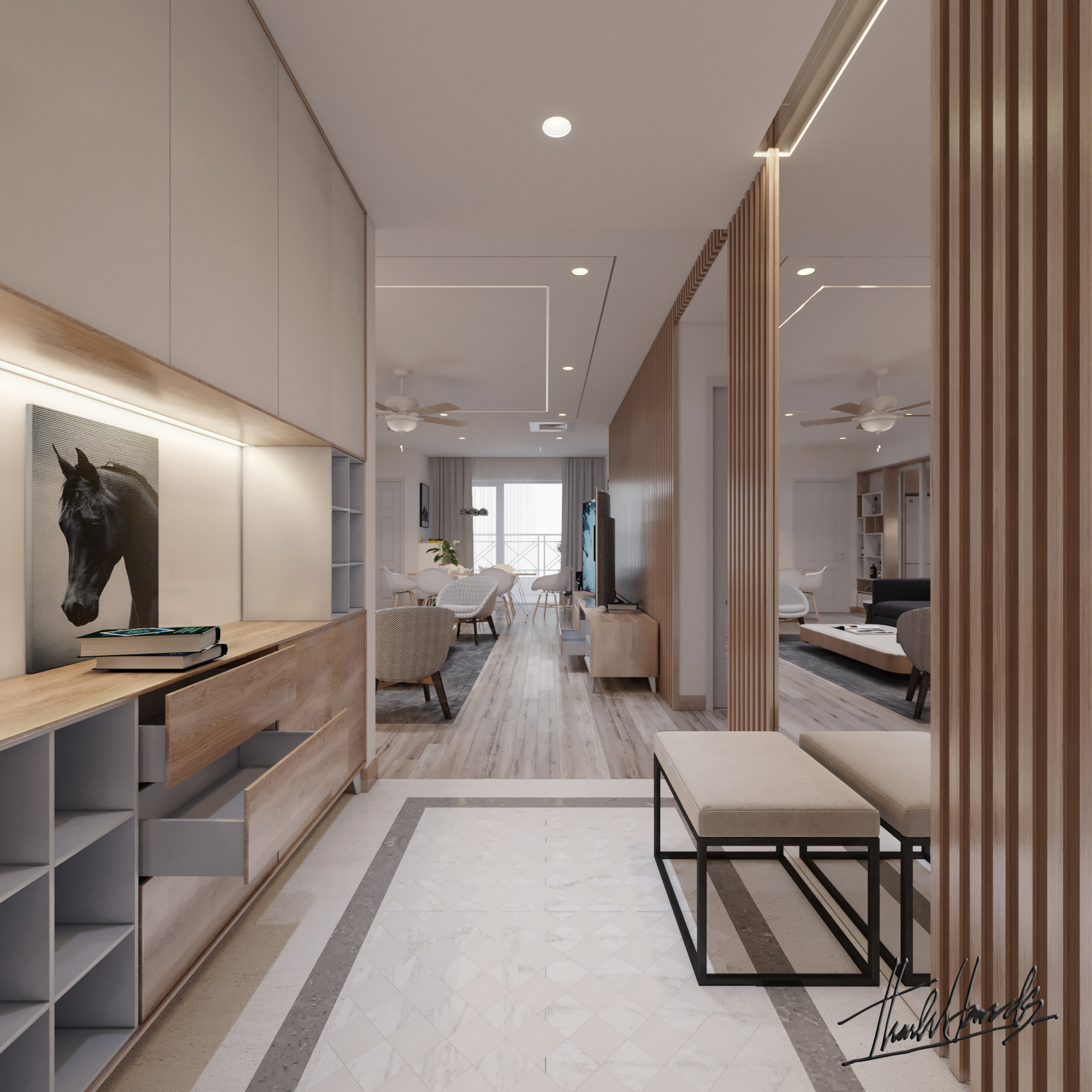 Thiết kế nội thất Chung Cư tại Hà Nội NỘI THẤT CHUNG CƯ 29T2 - N05 TRUNG HÒA - HÀ NỘI 1586313301 6