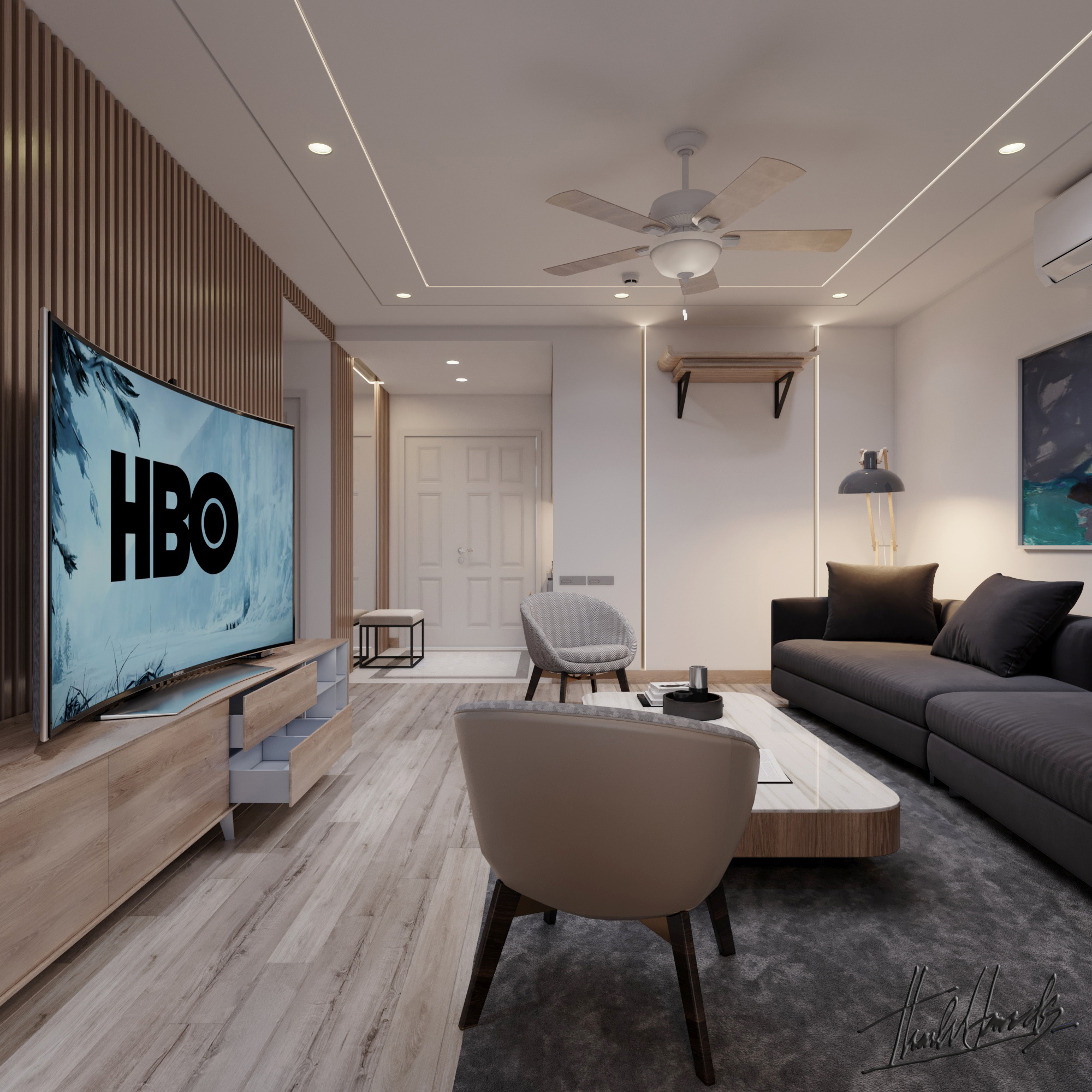 Thiết kế nội thất Chung Cư tại Hà Nội NỘI THẤT CHUNG CƯ 29T2 - N05 TRUNG HÒA - HÀ NỘI 1586313307 10