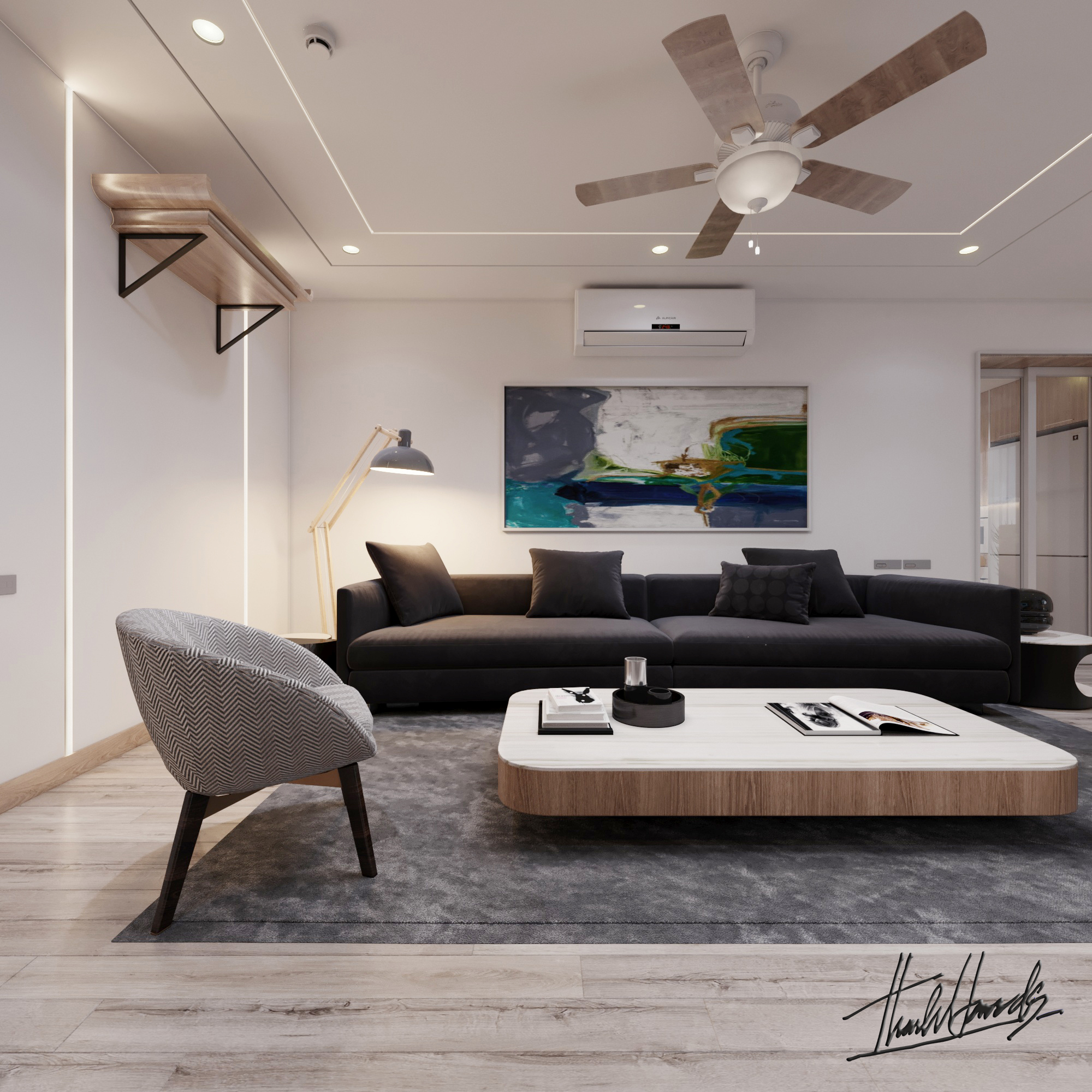 Thiết kế nội thất Chung Cư tại Hà Nội NỘI THẤT CHUNG CƯ 29T2 - N05 TRUNG HÒA - HÀ NỘI 1586313307 8