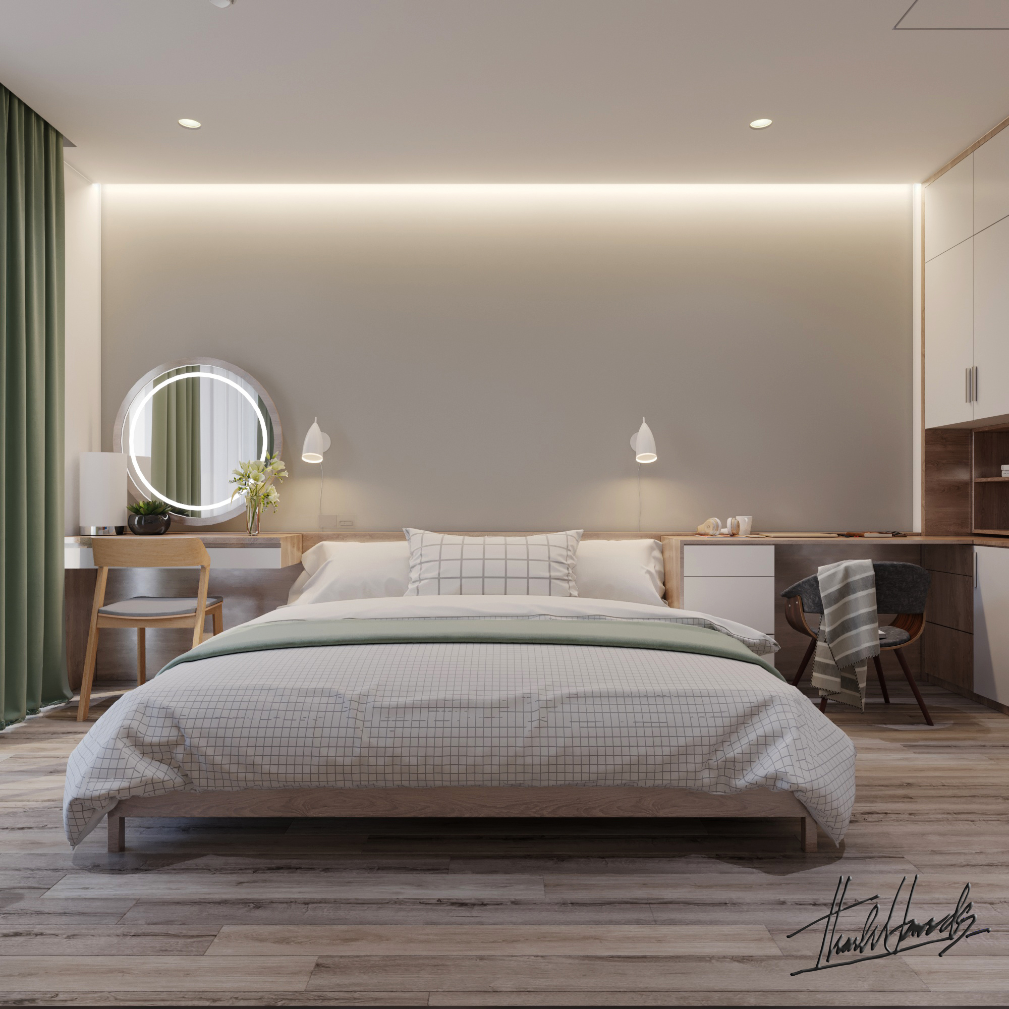 Thiết kế nội thất Chung Cư tại Hà Nội NỘI THẤT CHUNG CƯ 29T2 - N05 TRUNG HÒA - HÀ NỘI 1586313312 16