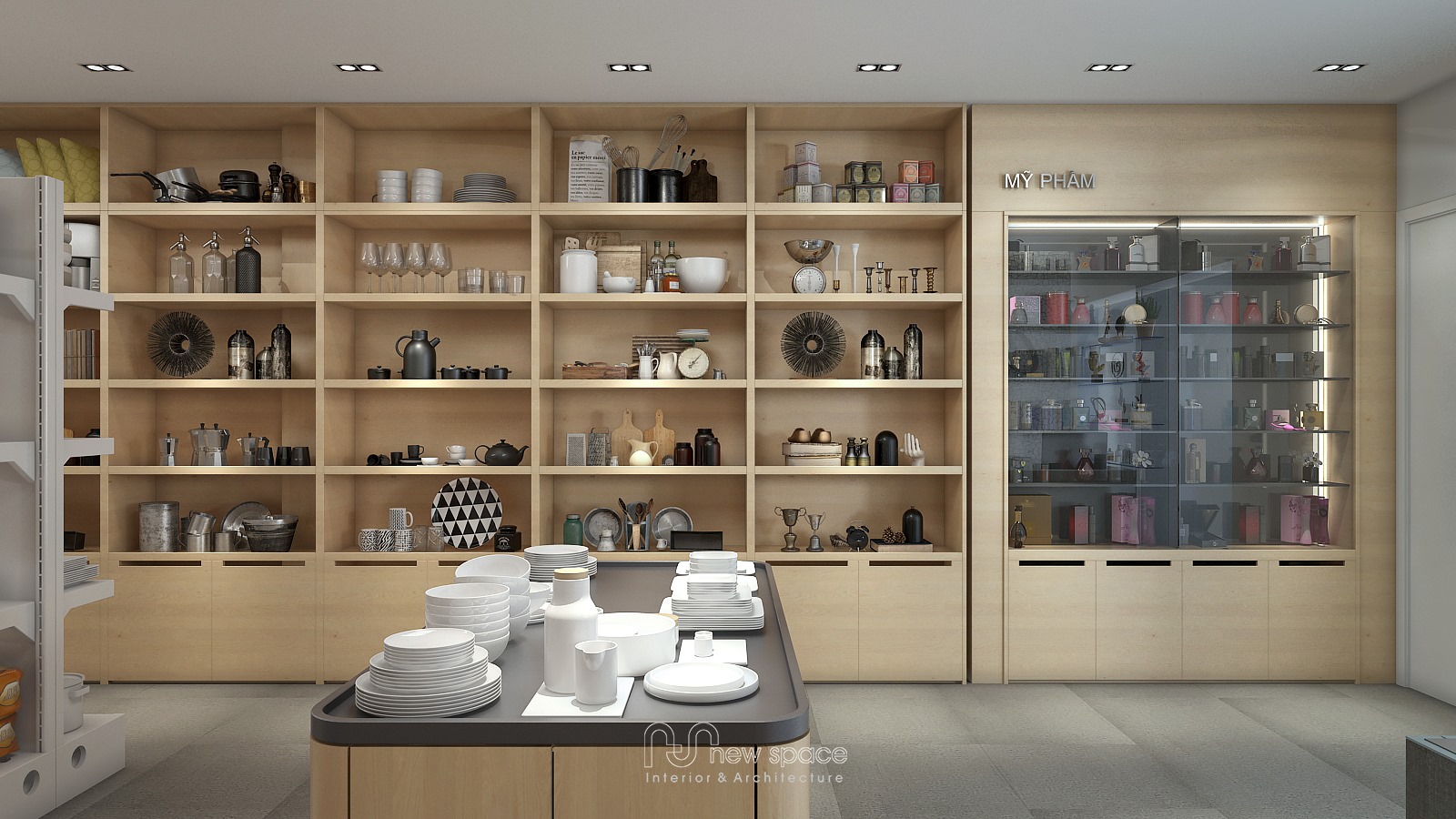 Thiết kế nội thất Shop tại Hà Nội Mini Oharamart!