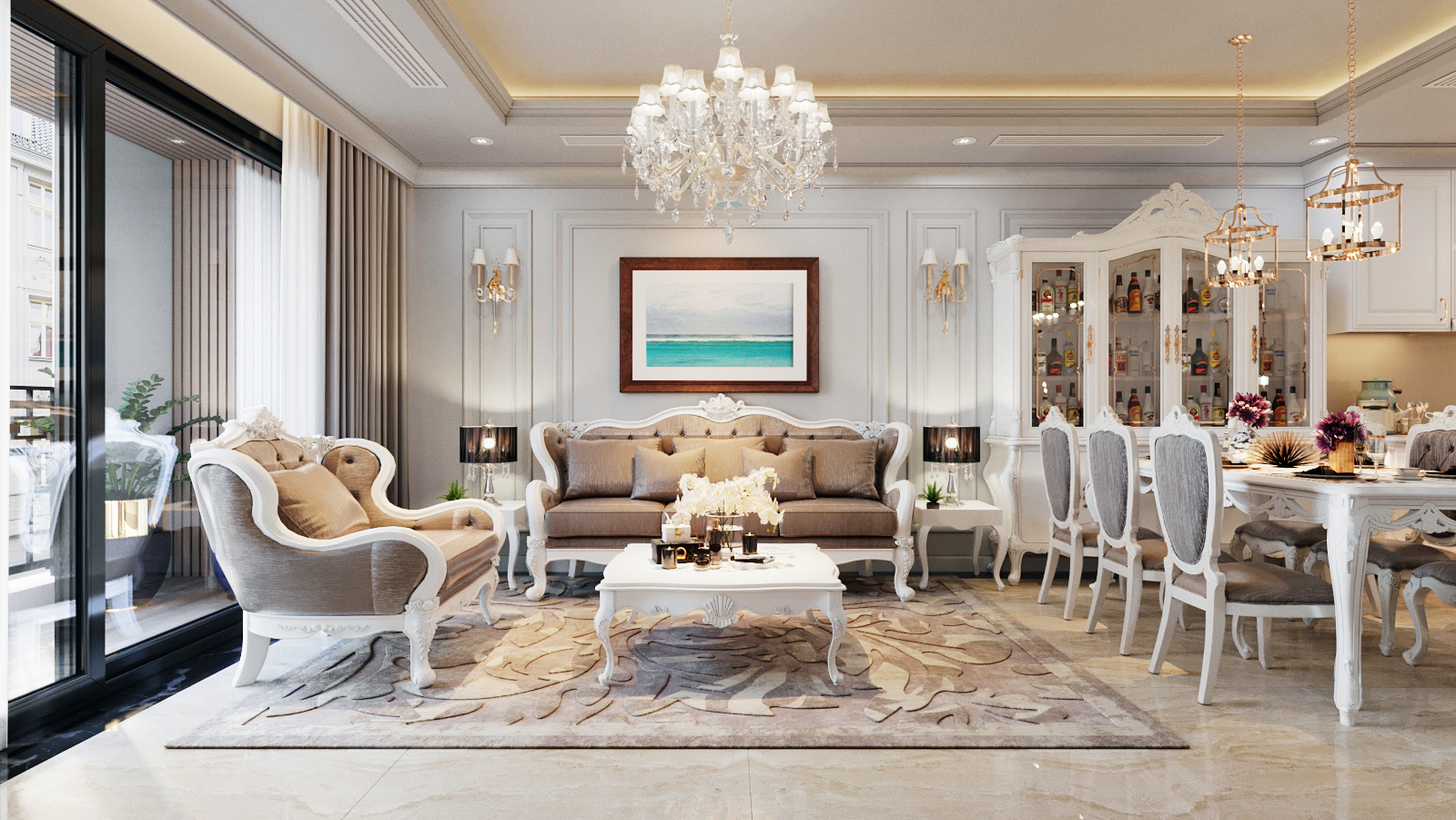 Thiết kế nội thất Chung Cư tại Hà Nội nội thất chung cư d'le roi soleil 1586582864 0