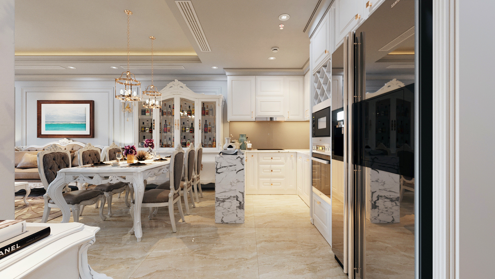 Thiết kế nội thất Chung Cư tại Hà Nội nội thất chung cư d'le roi soleil 1586582865 7