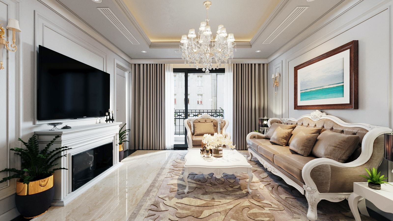 Thiết kế nội thất Chung Cư tại Hà Nội nội thất chung cư d'le roi soleil 1586582866 8