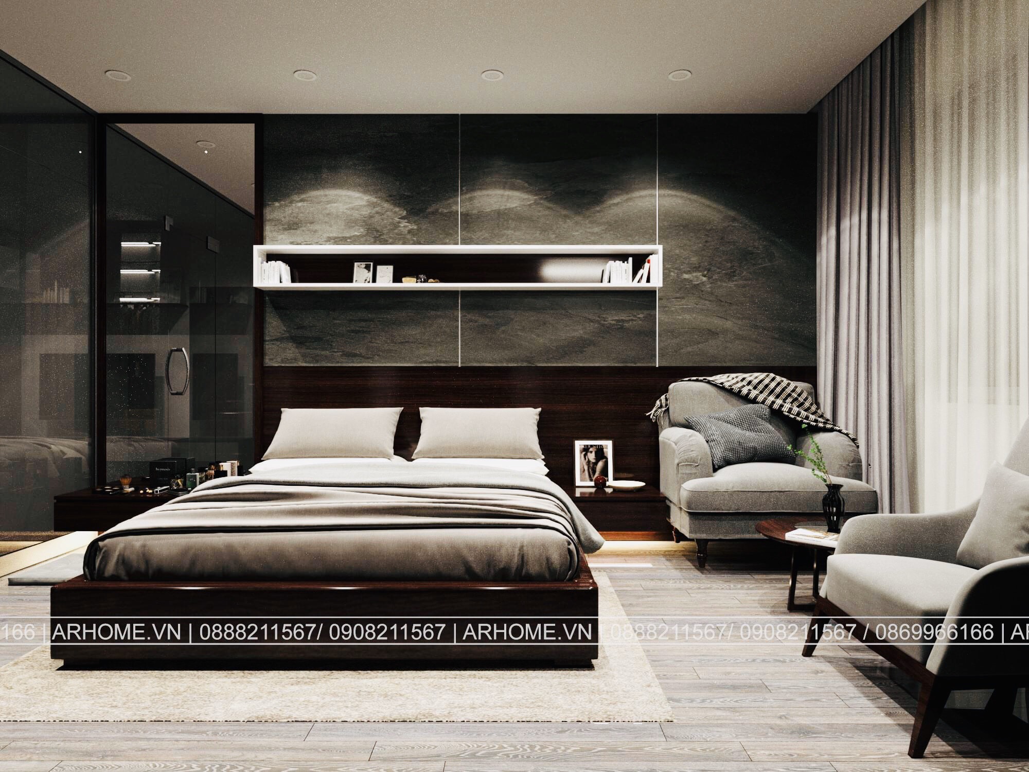 Thiết kế nội thất Chung Cư tại Hà Nội Thiết kế nội thất căn hộ chung cư Eurowindow màu nâu đen mạnh mẽ 1586590667 2