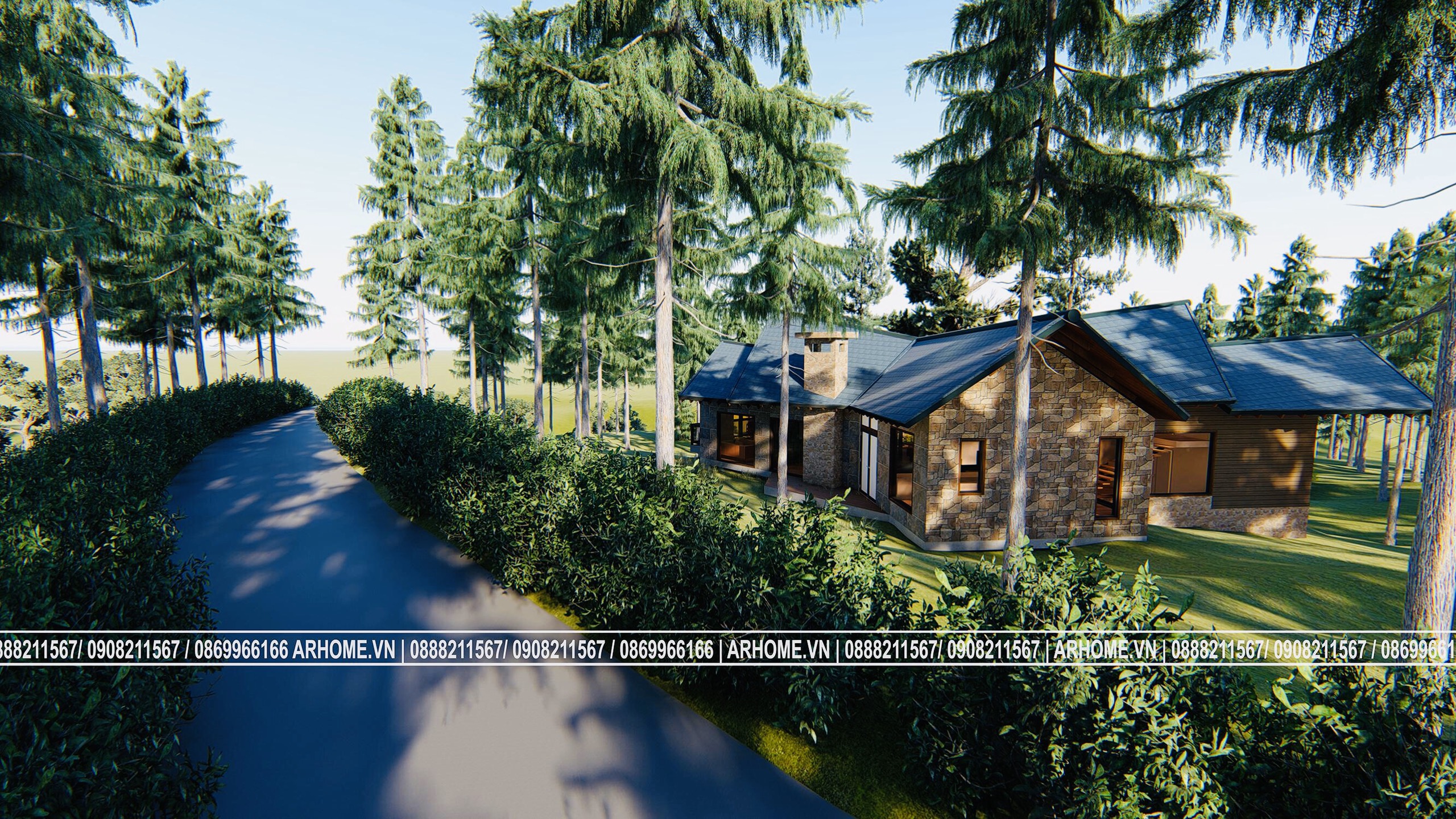 Thiết kế Biệt Thự tại Hà Nội Xanh mát với Thiết kế Ngoại thất Biệt thự nghỉ dưỡng THUNG LŨNG THANH XUÂN 1587108160 3