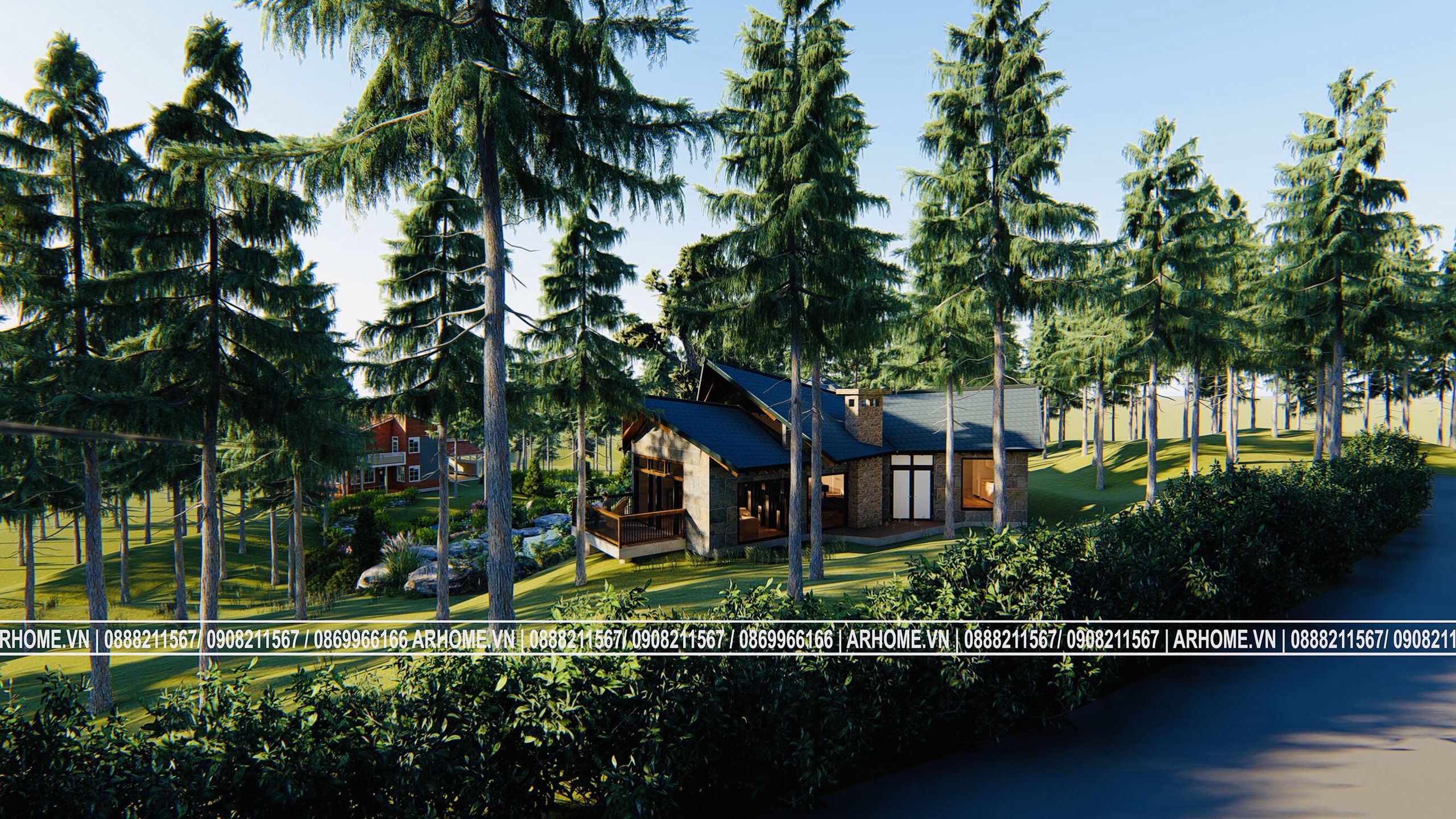 Thiết kế Biệt Thự tại Hà Nội Xanh mát với Thiết kế Ngoại thất Biệt thự nghỉ dưỡng THUNG LŨNG THANH XUÂN 1587108160 9