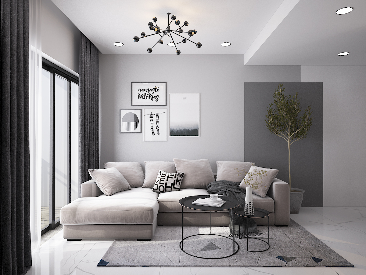 Thiết kế nội thất Chung Cư tại Hồ Chí Minh CĂN HỘ SAIGON SOUTH RESIDENSES - TYPE F 1587109563 0