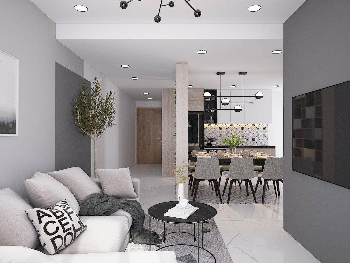 Thiết kế nội thất Chung Cư tại Hồ Chí Minh CĂN HỘ SAIGON SOUTH RESIDENSES - TYPE F 1587109563 2