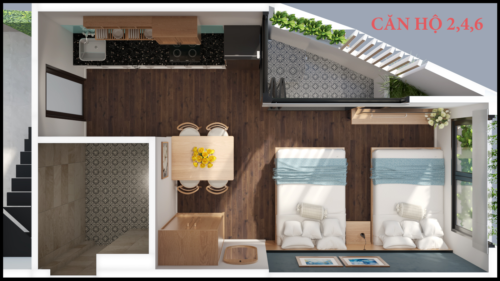 Thiết kế Nhà Mặt Phố tại Đà Nẵng Căn hộ cho thuê 1587629449 9