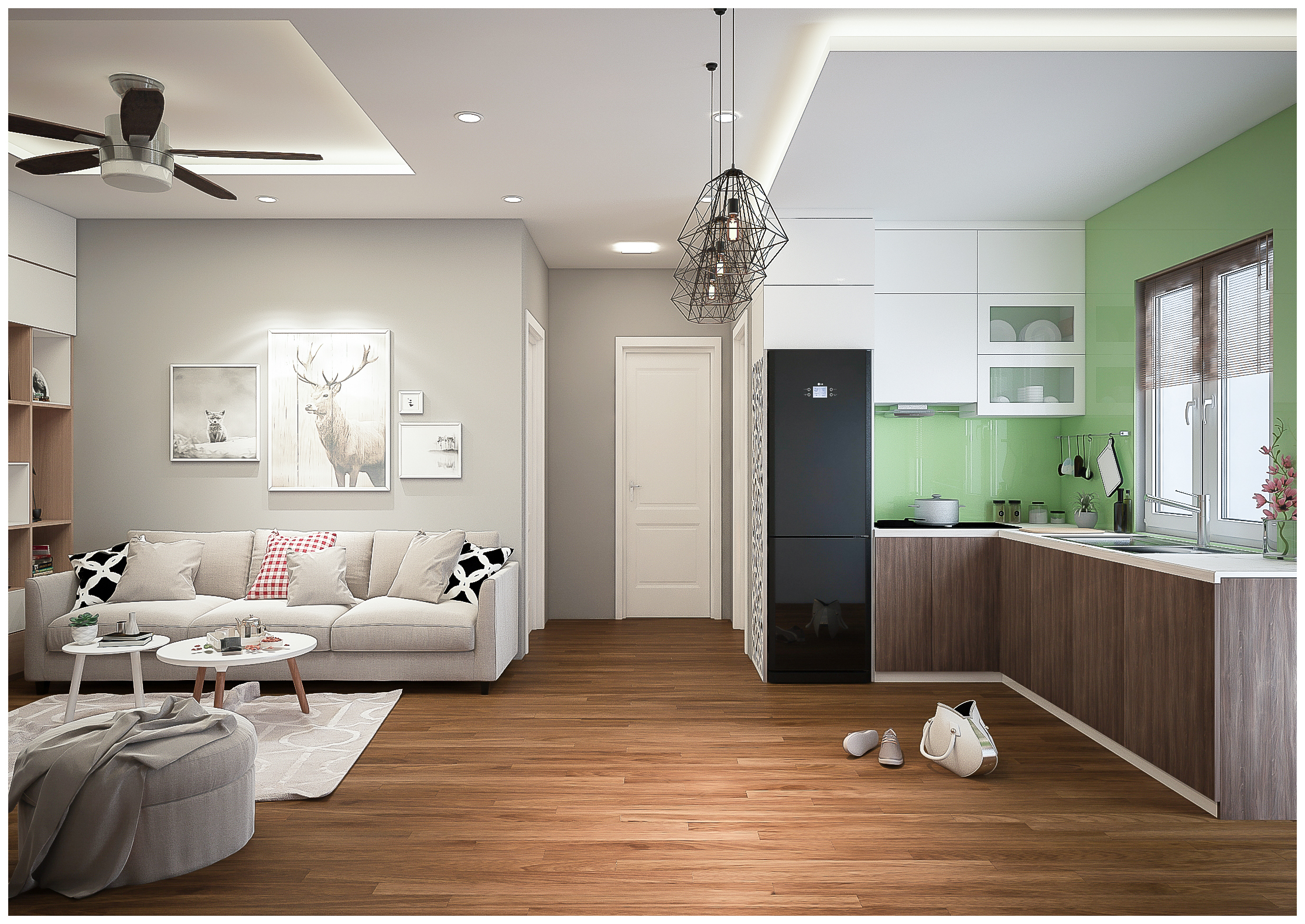 Thiết kế nội thất Chung Cư tại Hà Nội Chung cư Quân đội - Mr Hùng 1587899002 2