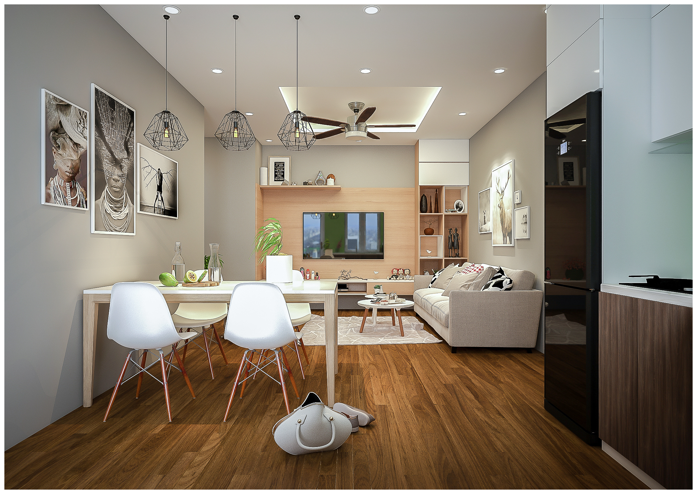 Thiết kế nội thất Chung Cư tại Hà Nội Chung cư Quân đội - Mr Hùng 1587899003 0