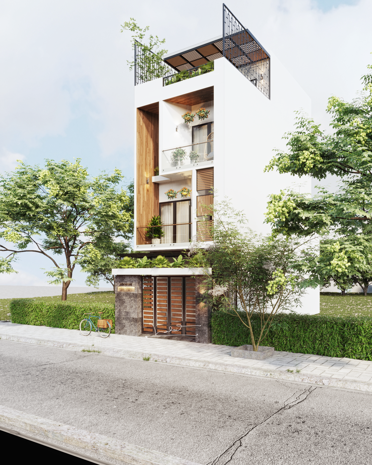 Thiết kế nội thất Nhà Mặt Phố tại Hà Nội House_02 1588652066 1