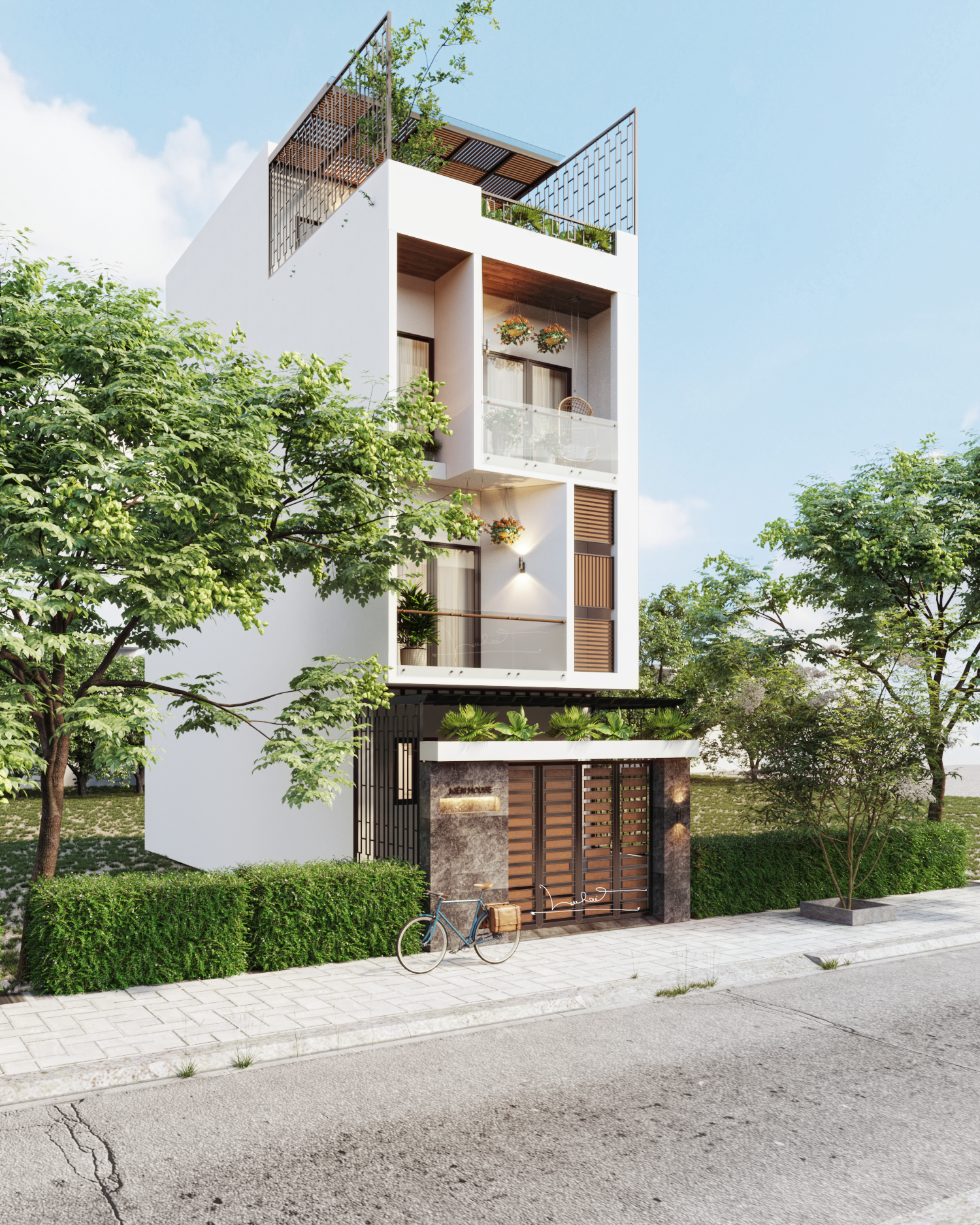 Thiết kế nội thất Nhà Mặt Phố tại Hà Nội House_02 1588652066 2