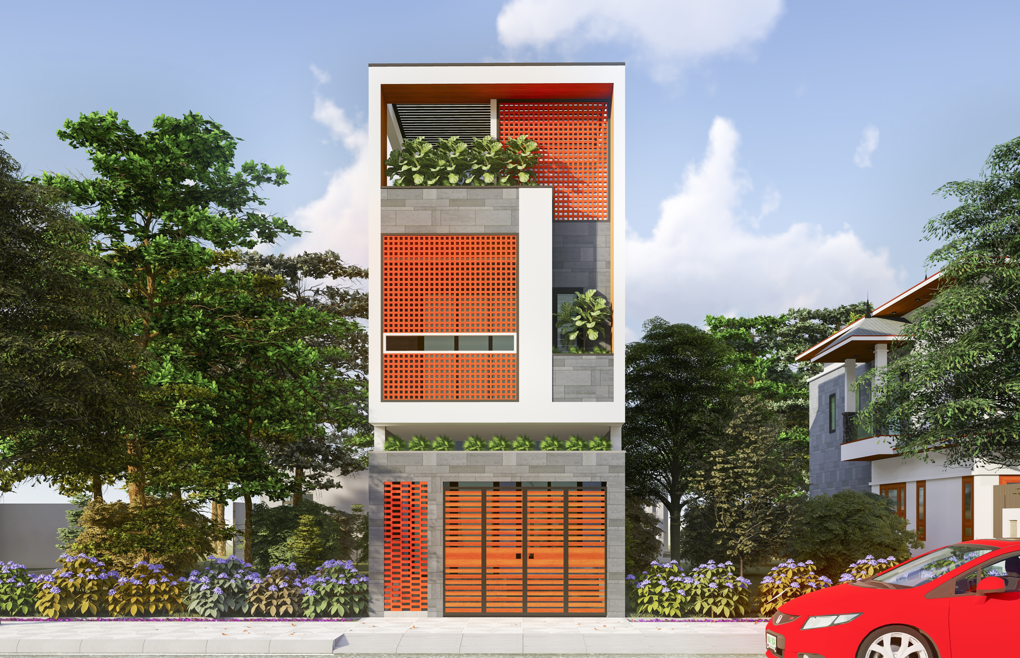 Thiết kế Nhà Mặt Phố tại Hồ Chí Minh NHÀ A MINH 1588718844 1