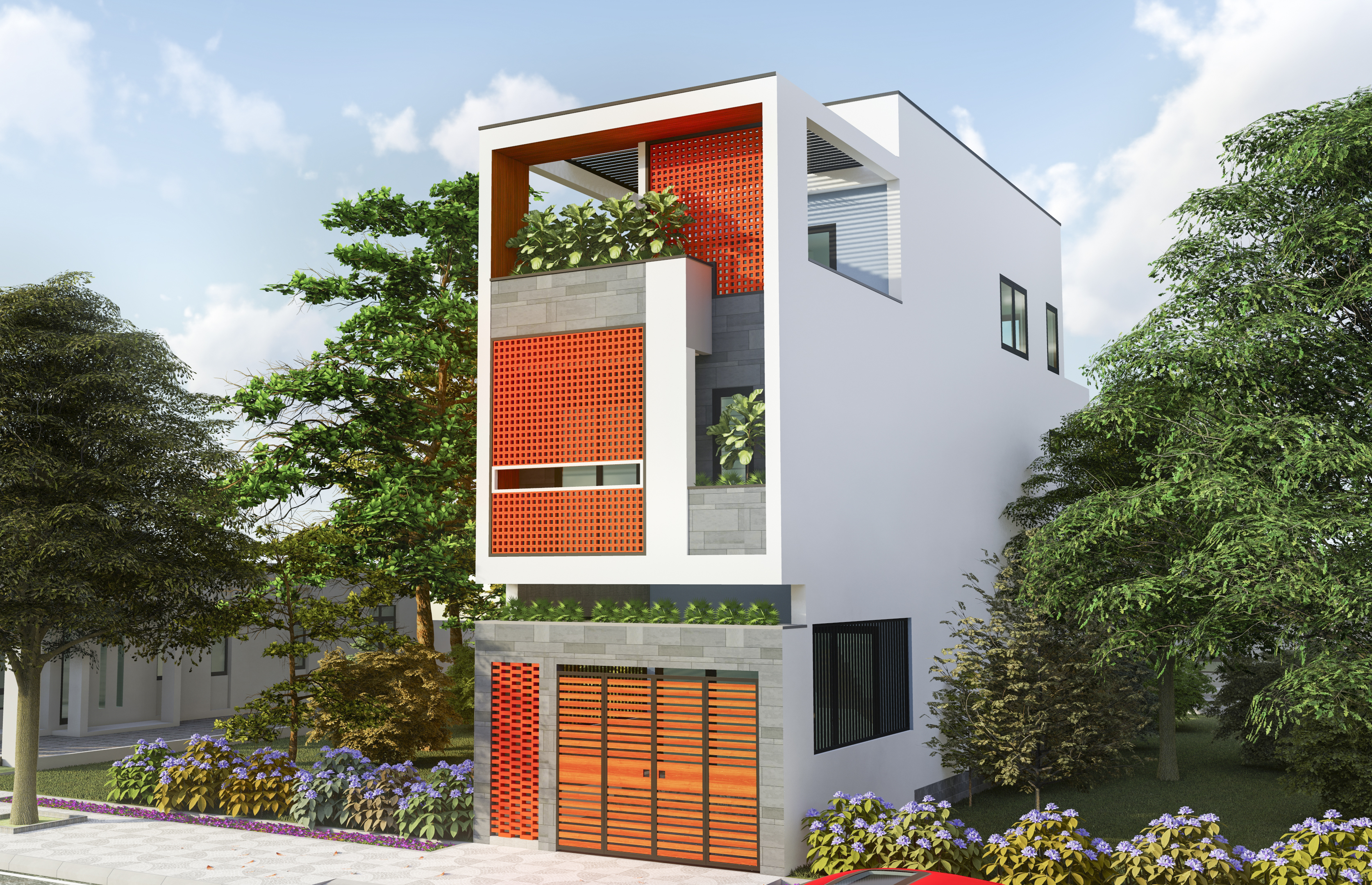 Thiết kế Nhà Mặt Phố tại Hồ Chí Minh NHÀ A MINH 1588718845 4