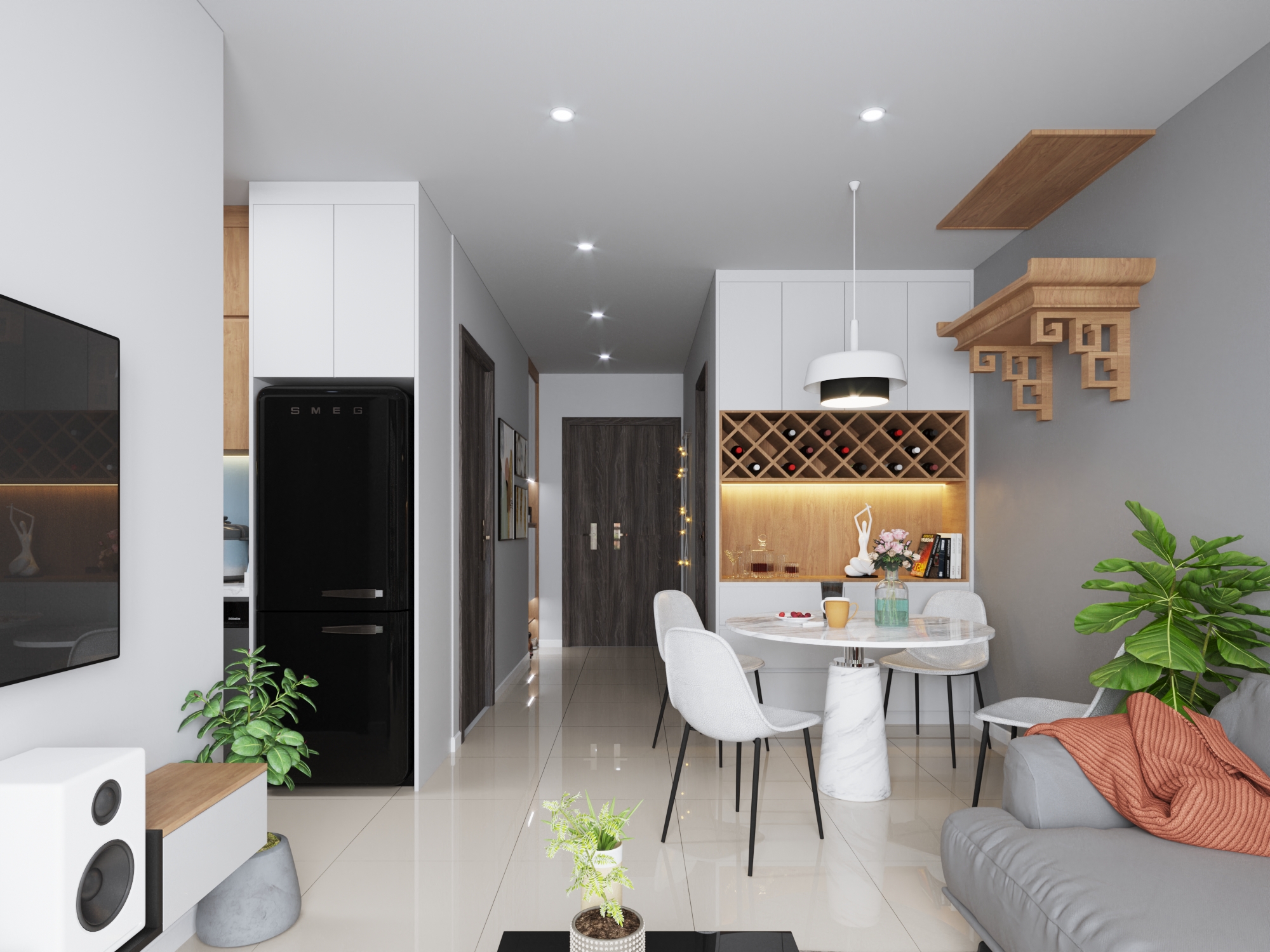 Thiết kế nội thất Chung Cư tại Thanh Hóa Chung cư Xuân Mai Thanh Hóa 1588823740 5