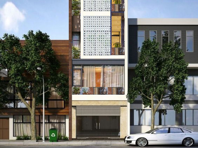 Thiết kế Nhà Mặt Phố tại Hà Nội nhà măt phố mặt tiền 5m