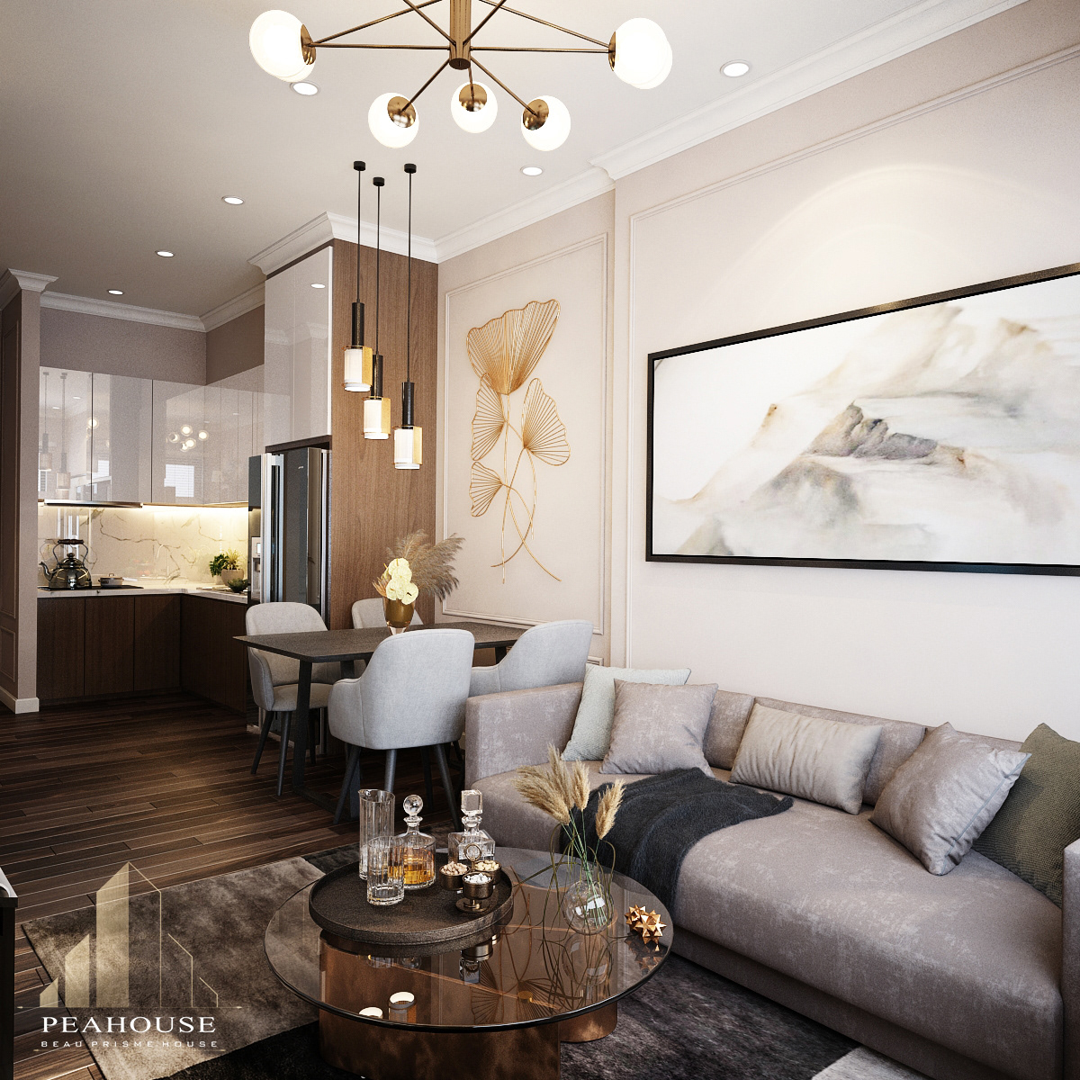 Thiết kế nội thất Chung Cư tại Hồ Chí Minh Chị Oanh_Mizuki Park 1589258289 3